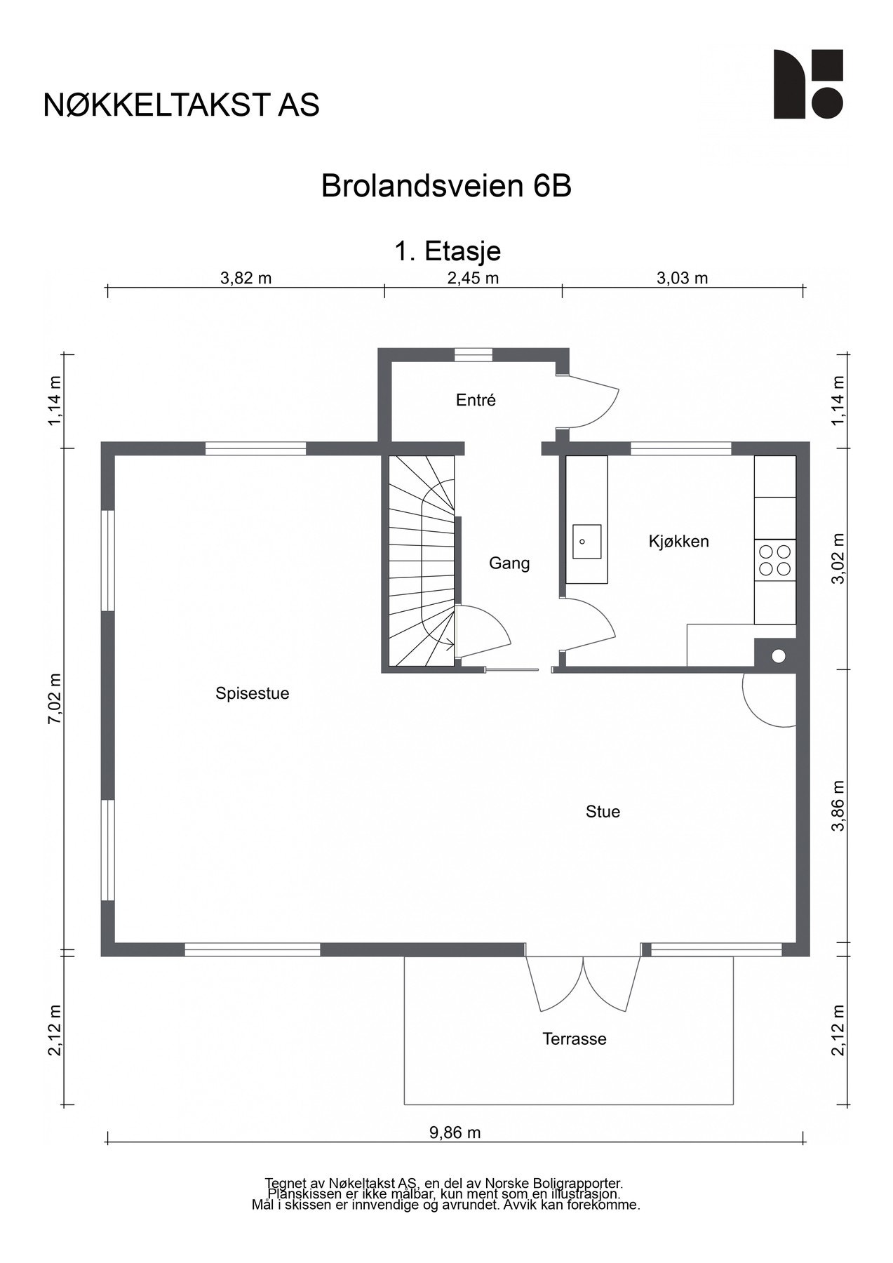 Plantegning - 1.etasje Galleribilde