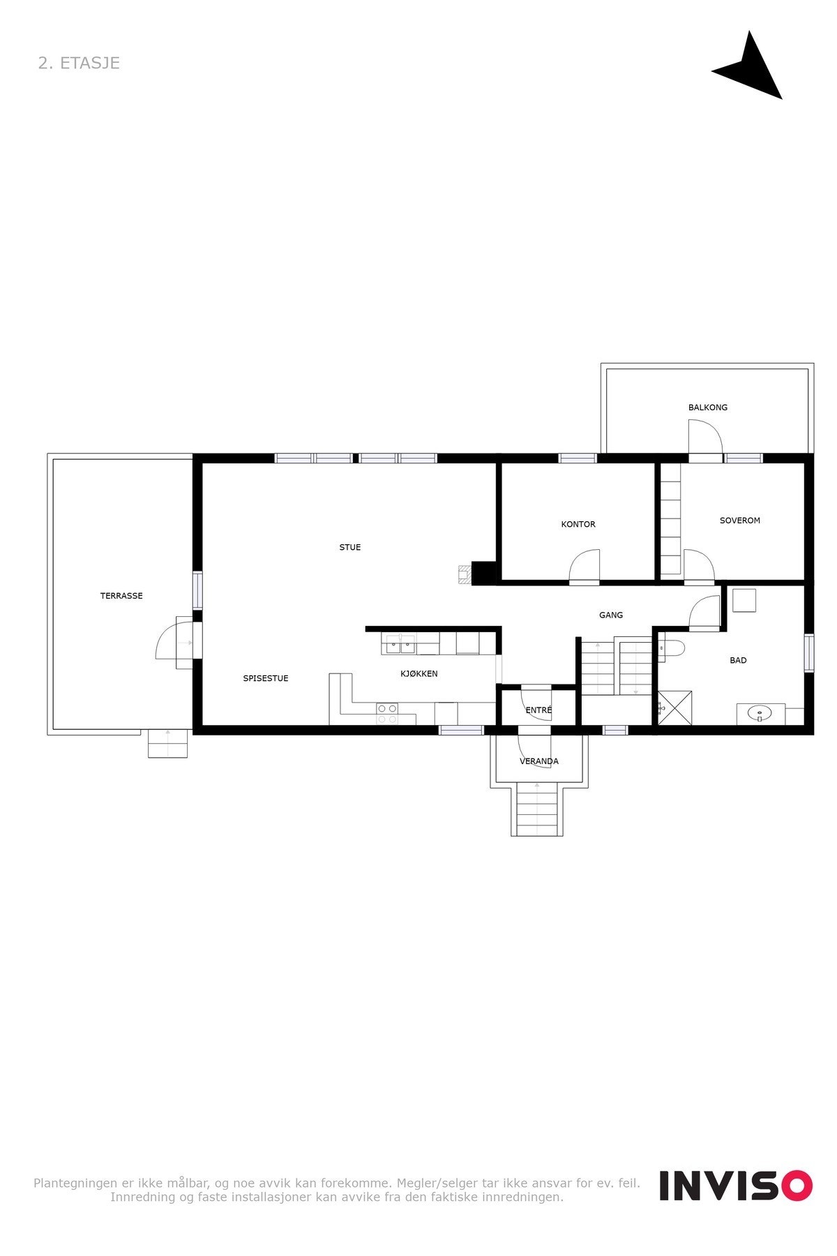 Plantegning over 1. etasje Galleribilde