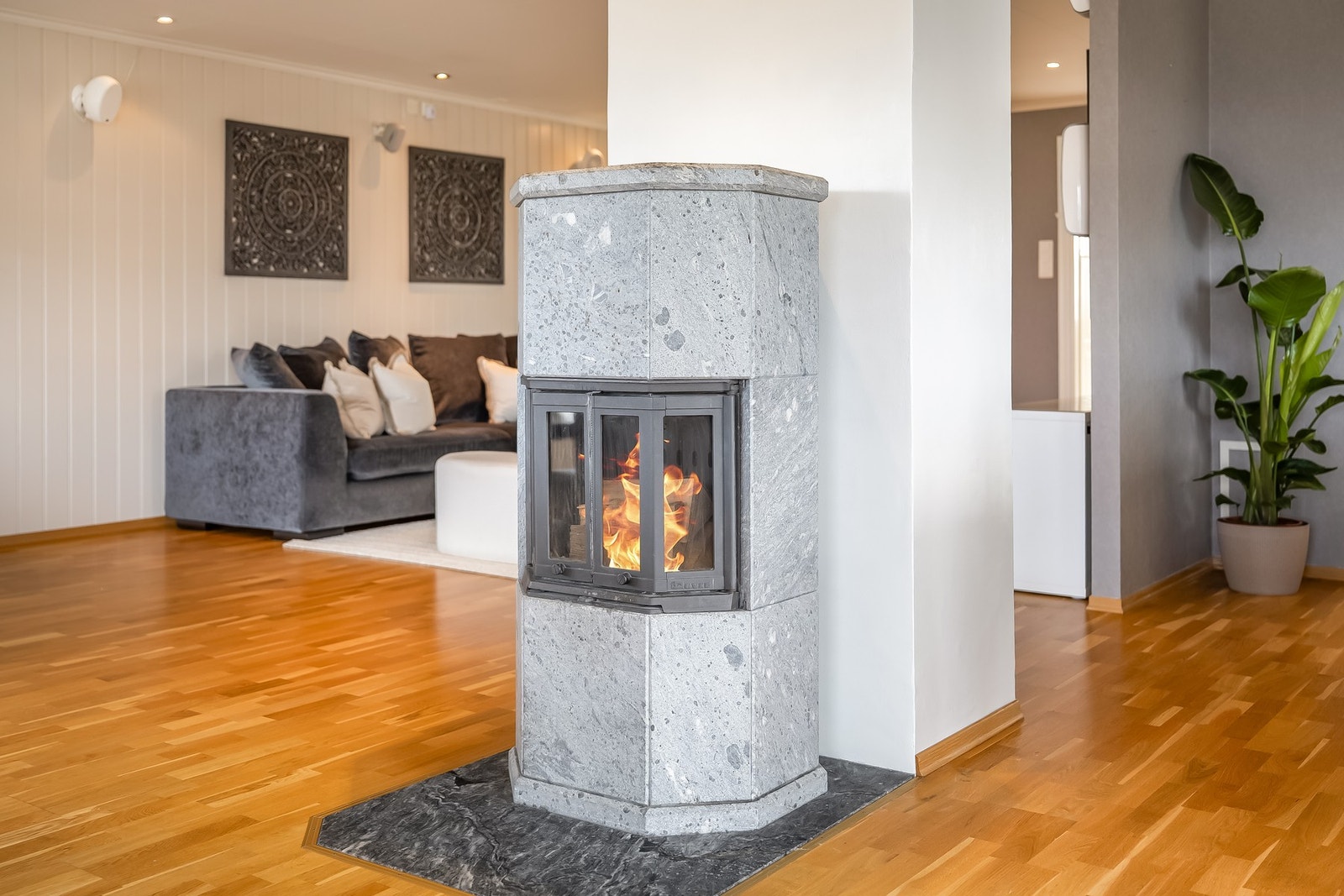 Flott klebersteinspeis gir fin stemning og ekstra god varme på kalde dager.