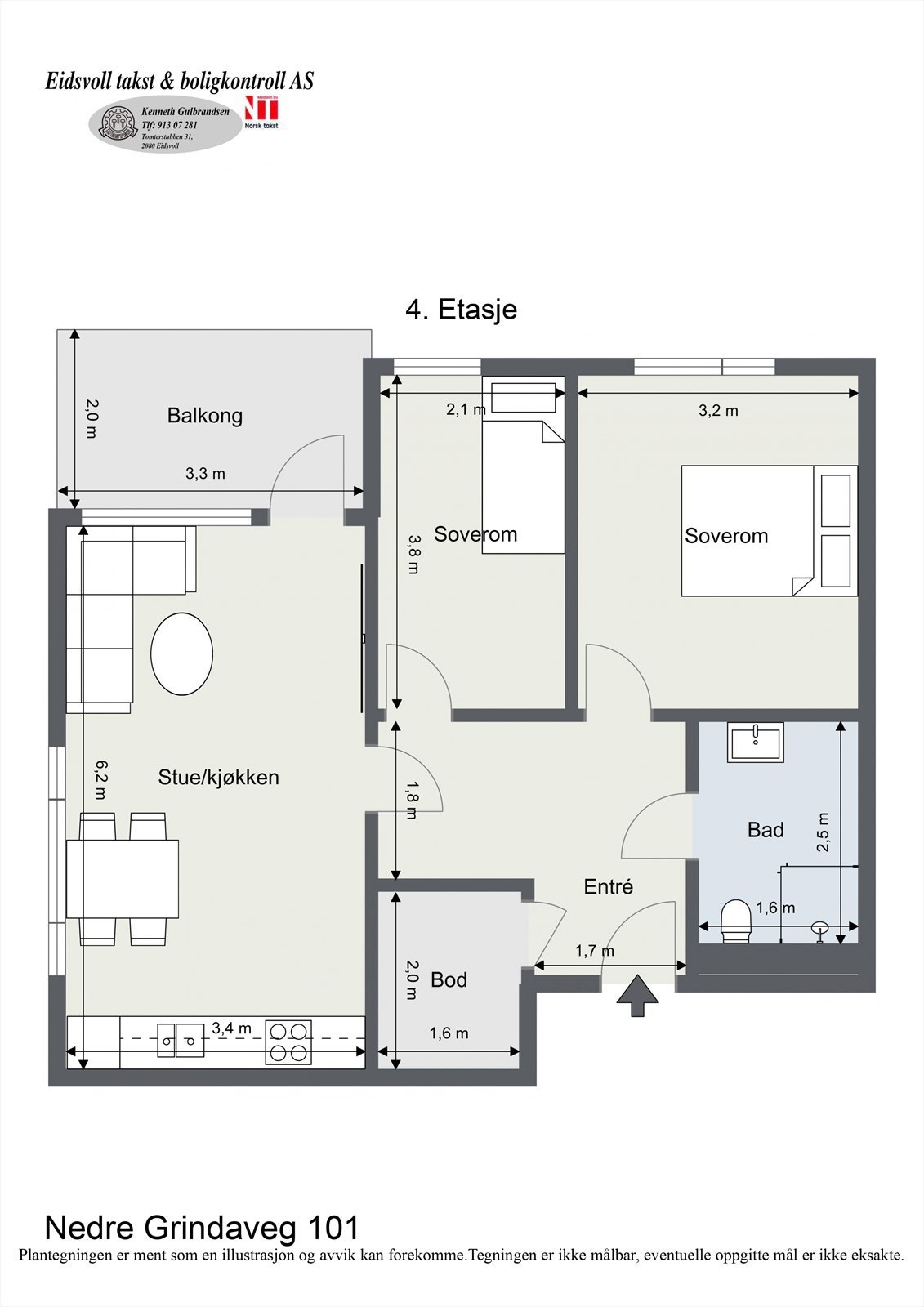 Plantegning 4. etasje. Galleribilde