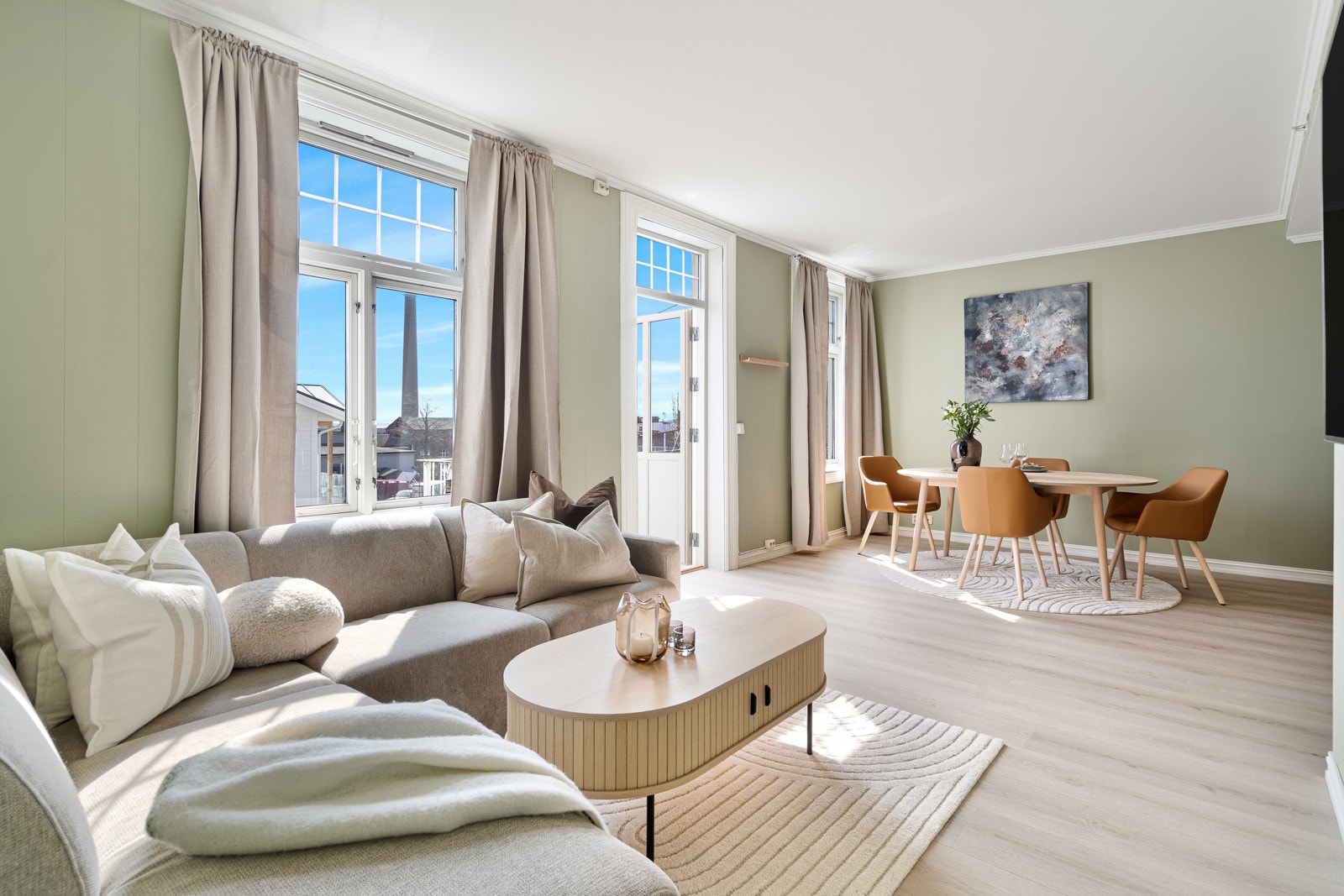 Velkommen til en lys og trivelig leilighet på idylliske Vallø! Galleribilde