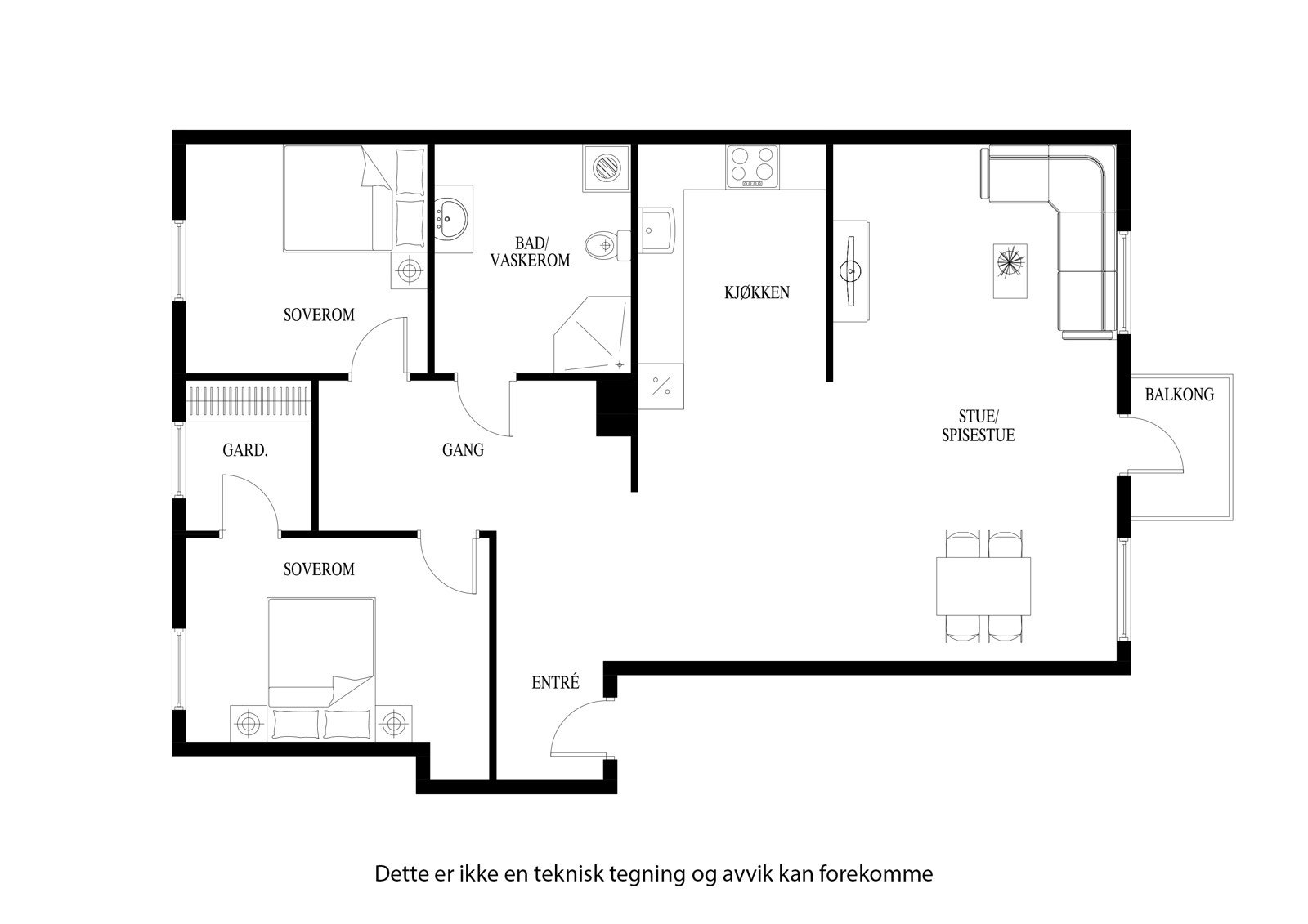 Plantegning Galleribilde
