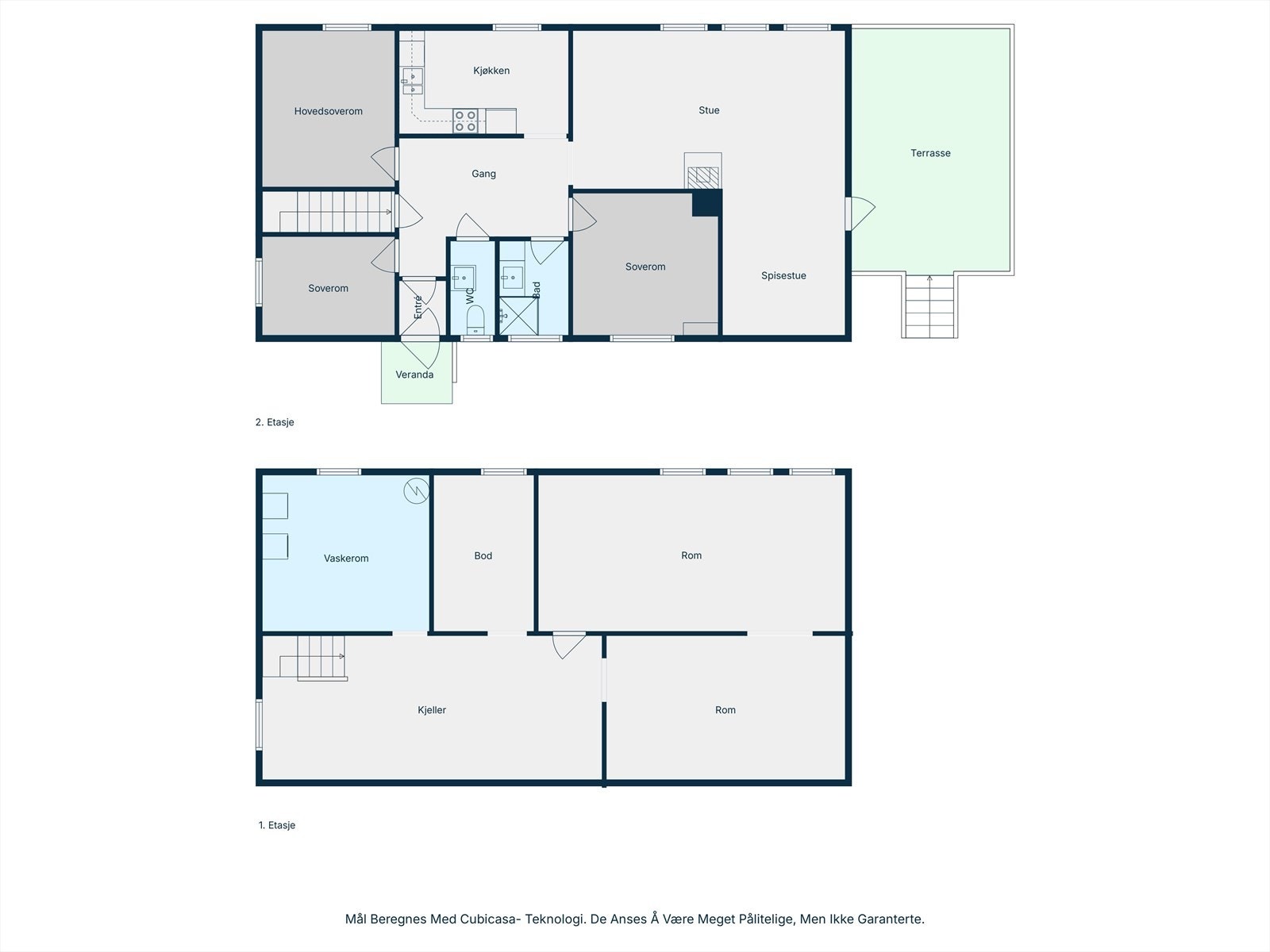 Plantegning - 1. og U. etasje Galleribilde