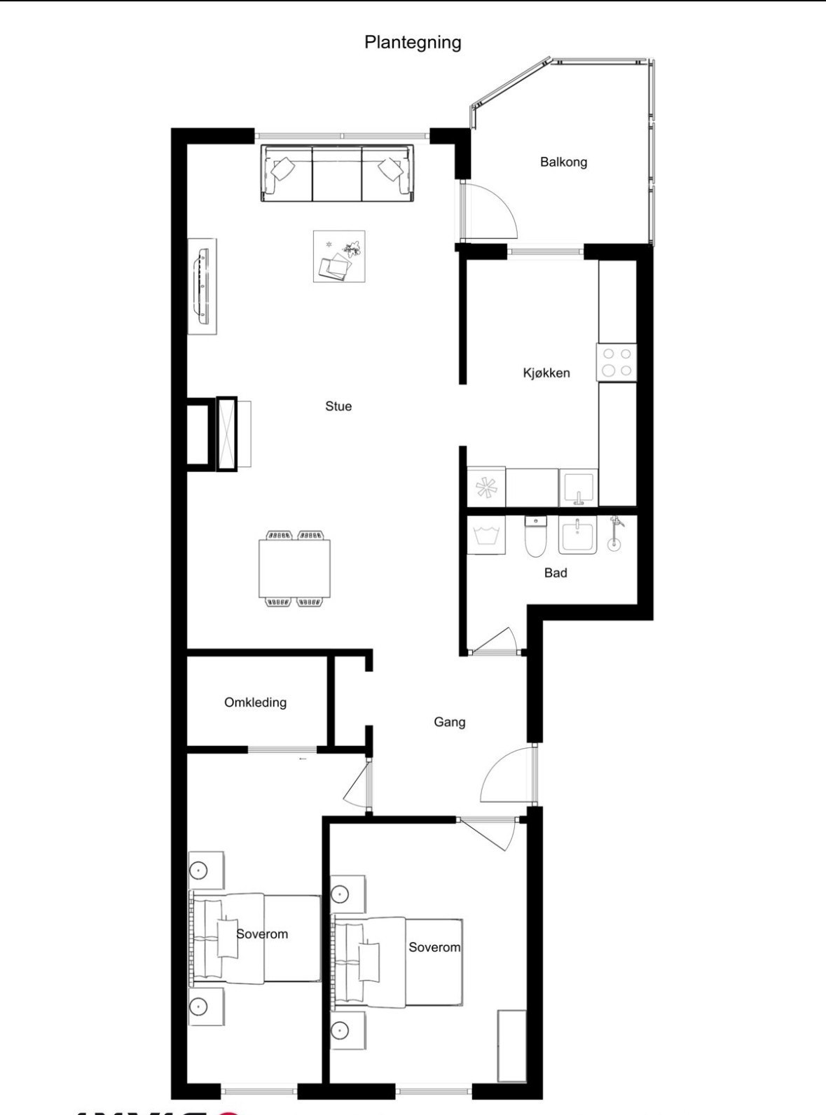 Plantegning Galleribilde