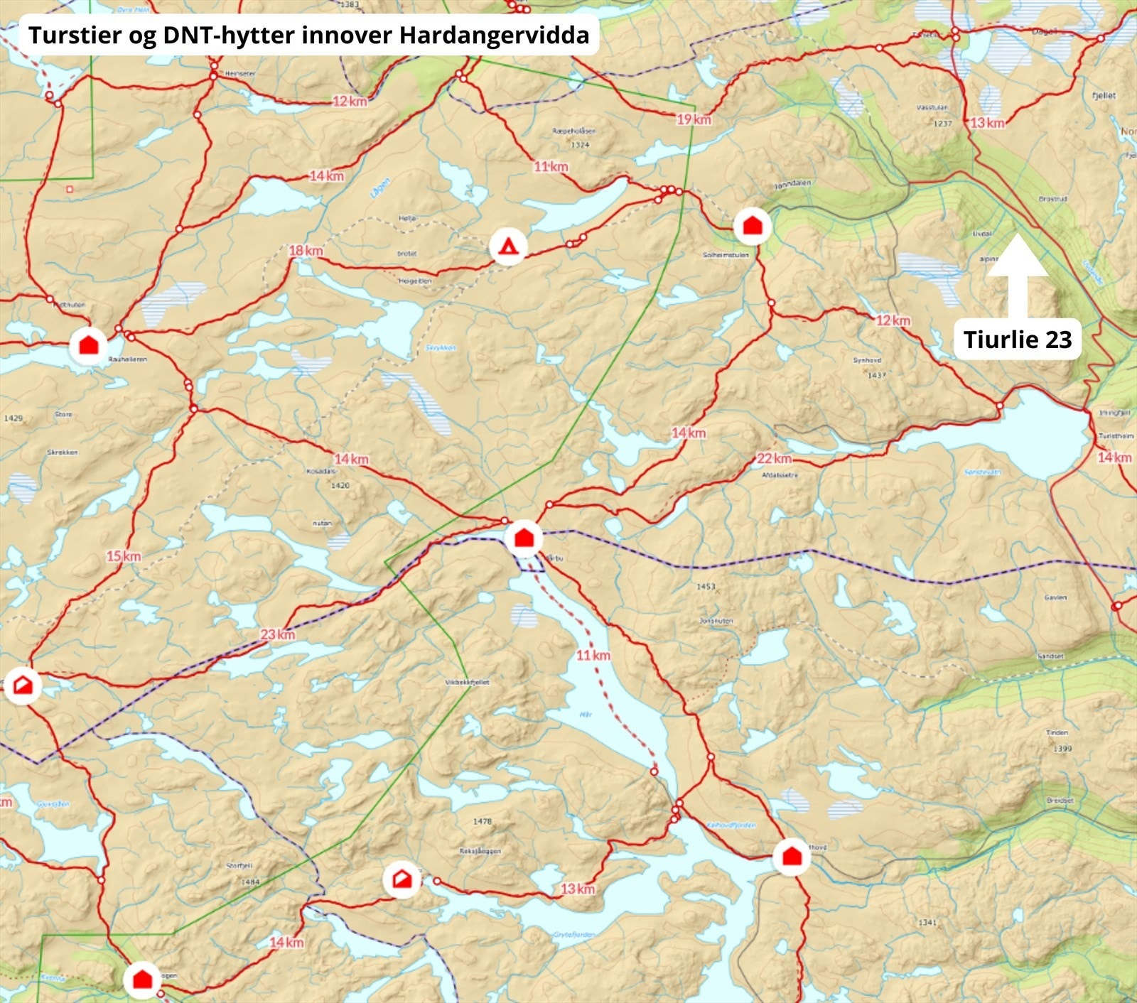 Fantastisk utgangspunkt for fjellturer Galleribilde
