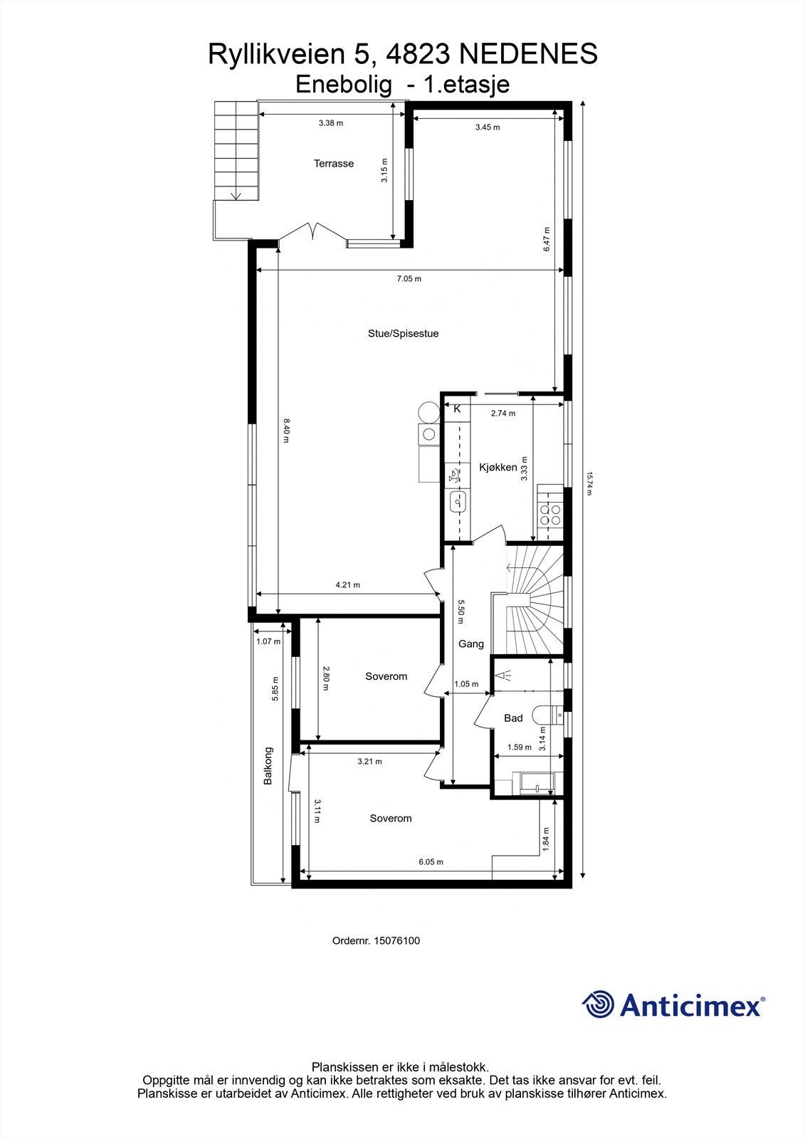 Plantegning hovedplan Galleribilde