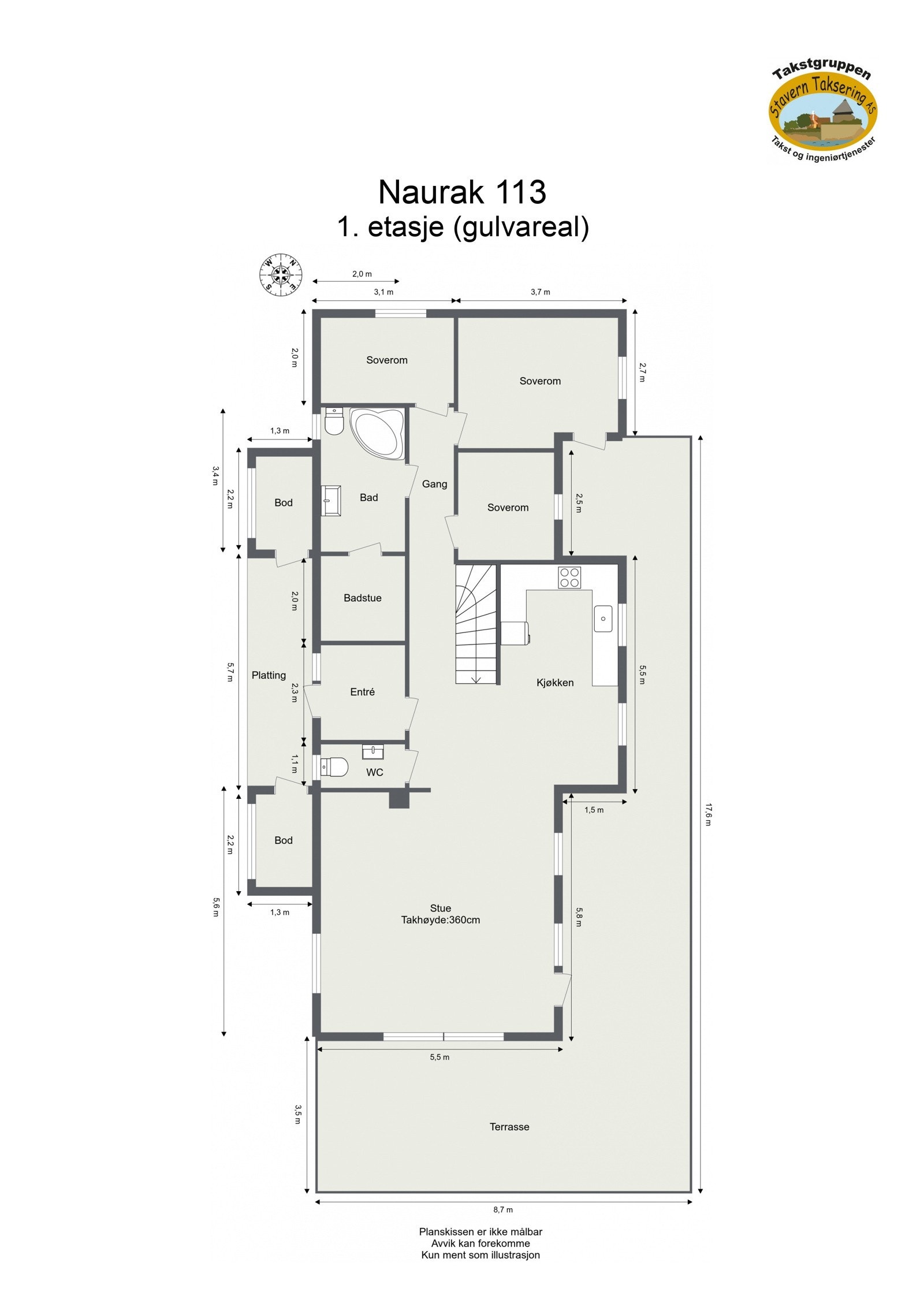 Plantegning 1.etasje Galleribilde