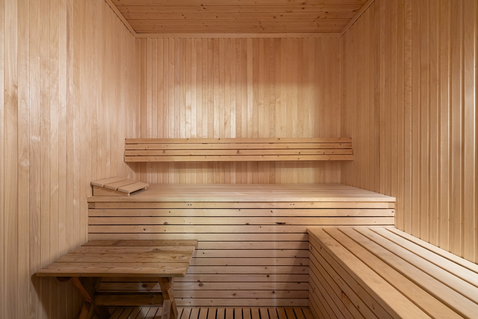 Videre er det badstue tilknyttet badet. Galleribilde