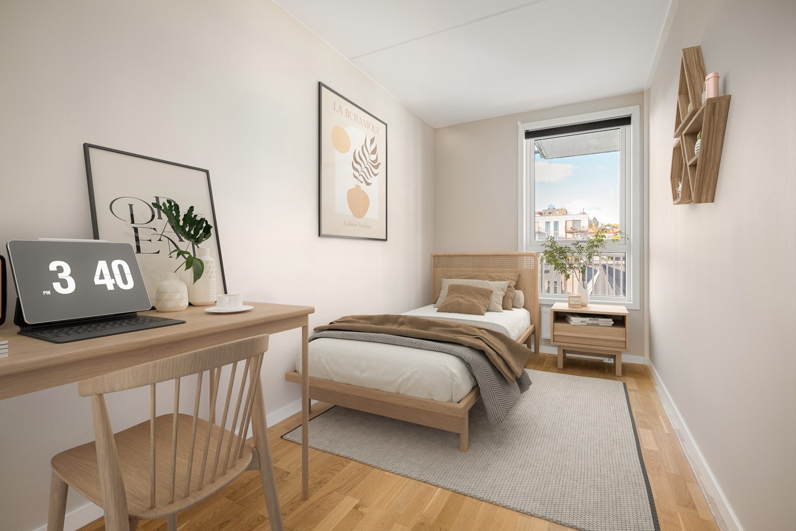 Soverom i stuen som passer perfekt for gjester eller som ekstra oppholdsrom. (Illustrasjonsfoto - rommet er AI-stylet) Galleribilde