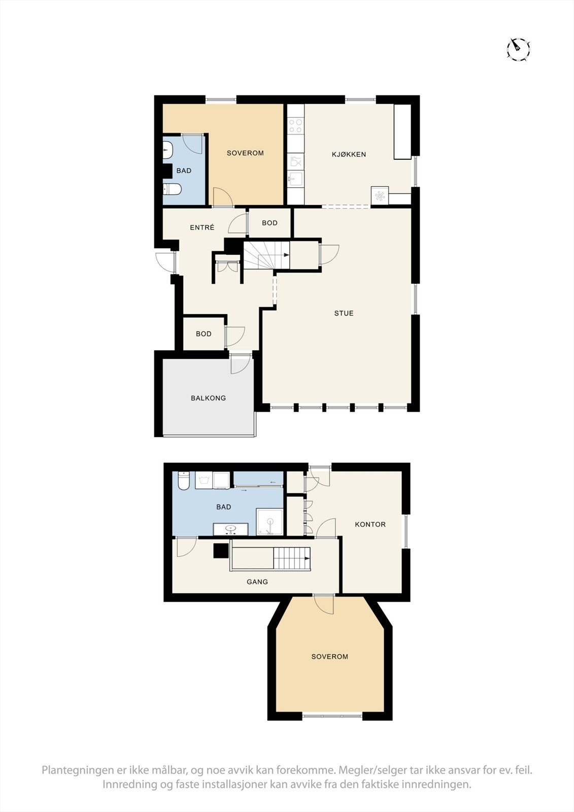 Plantegninger av leiligheten Galleribilde