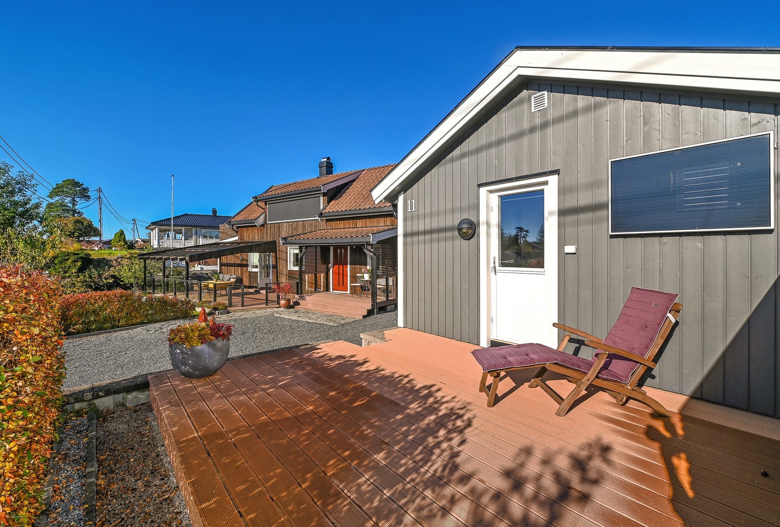 Det opprinnelige uthuset er innredet som et anneks. Galleribilde