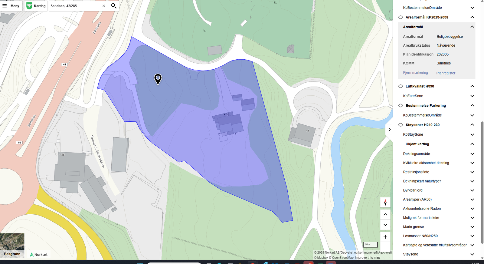 Arealformål 42/285 Galleribilde