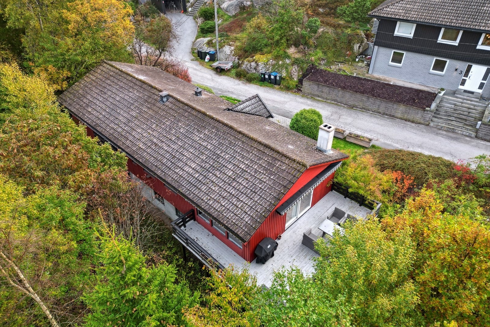 Stor terrasse / uteplass Galleribilde