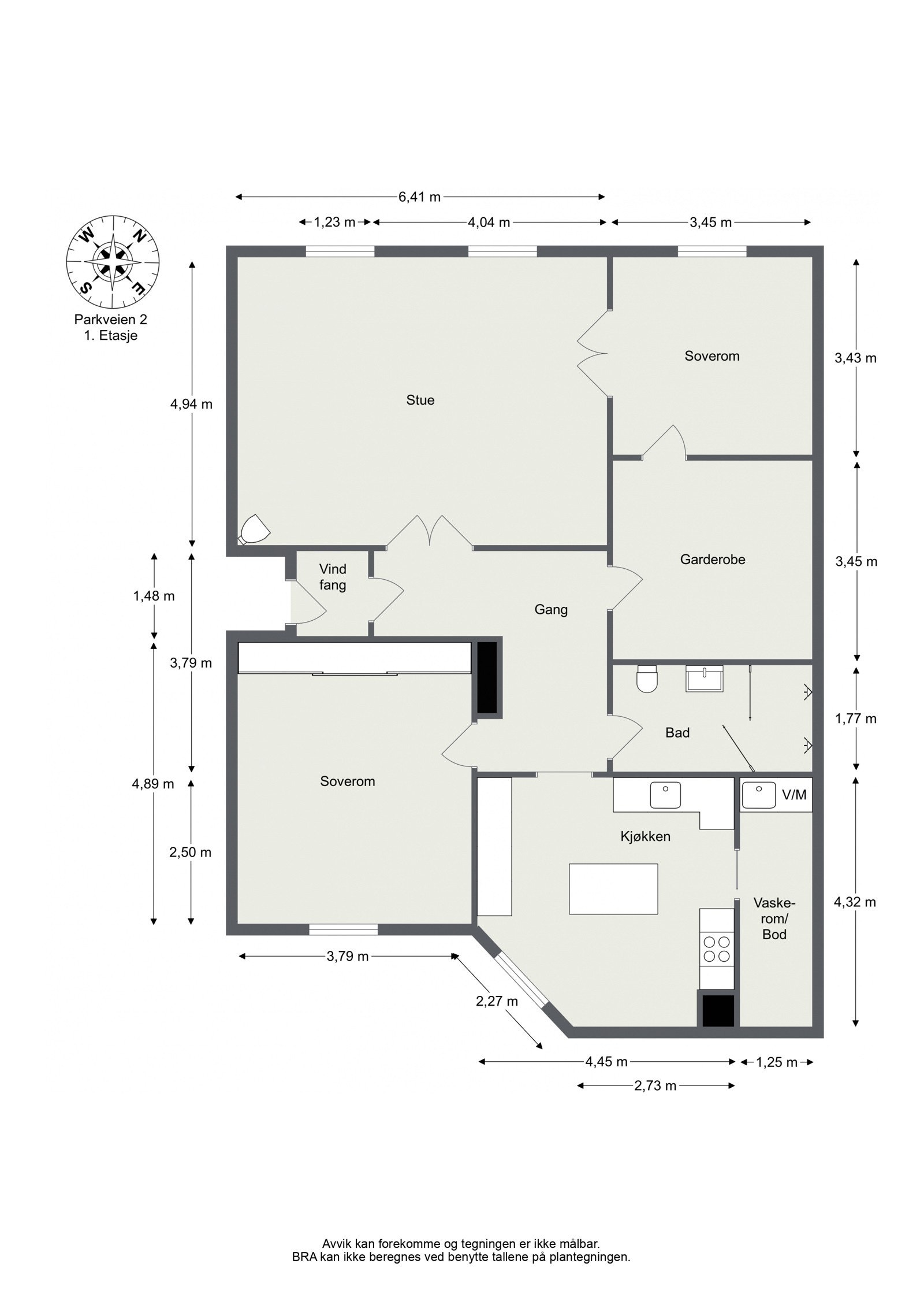 Plantegning Galleribilde