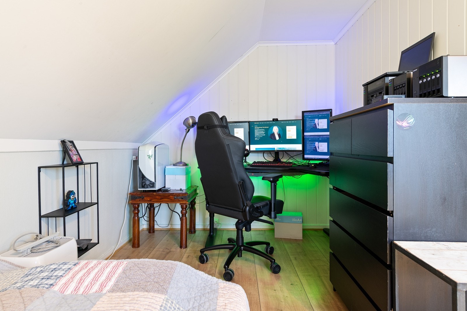 Soverom, men blir i dag brukt som kontor. Galleribilde