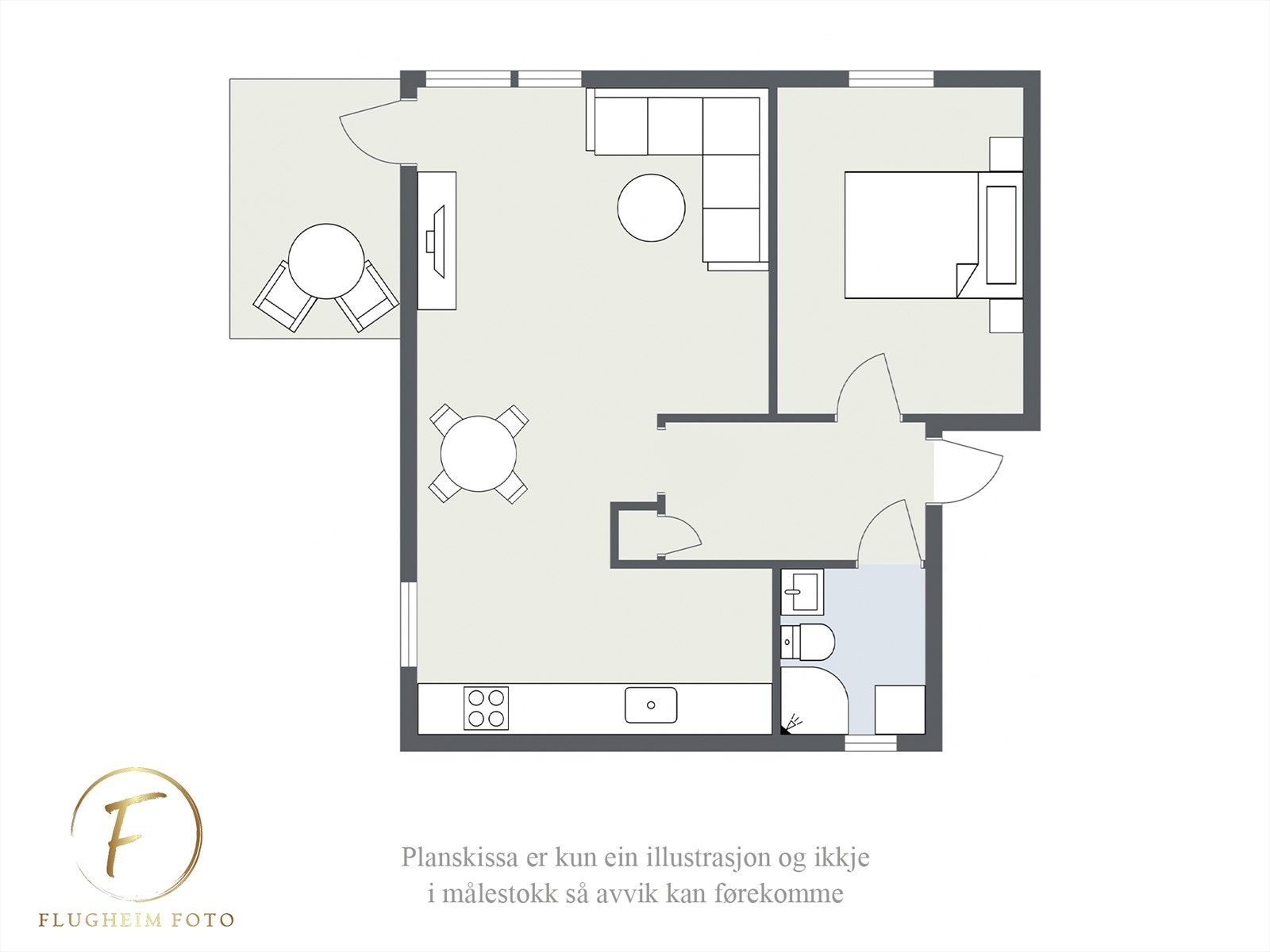 Planteikning Galleribilde