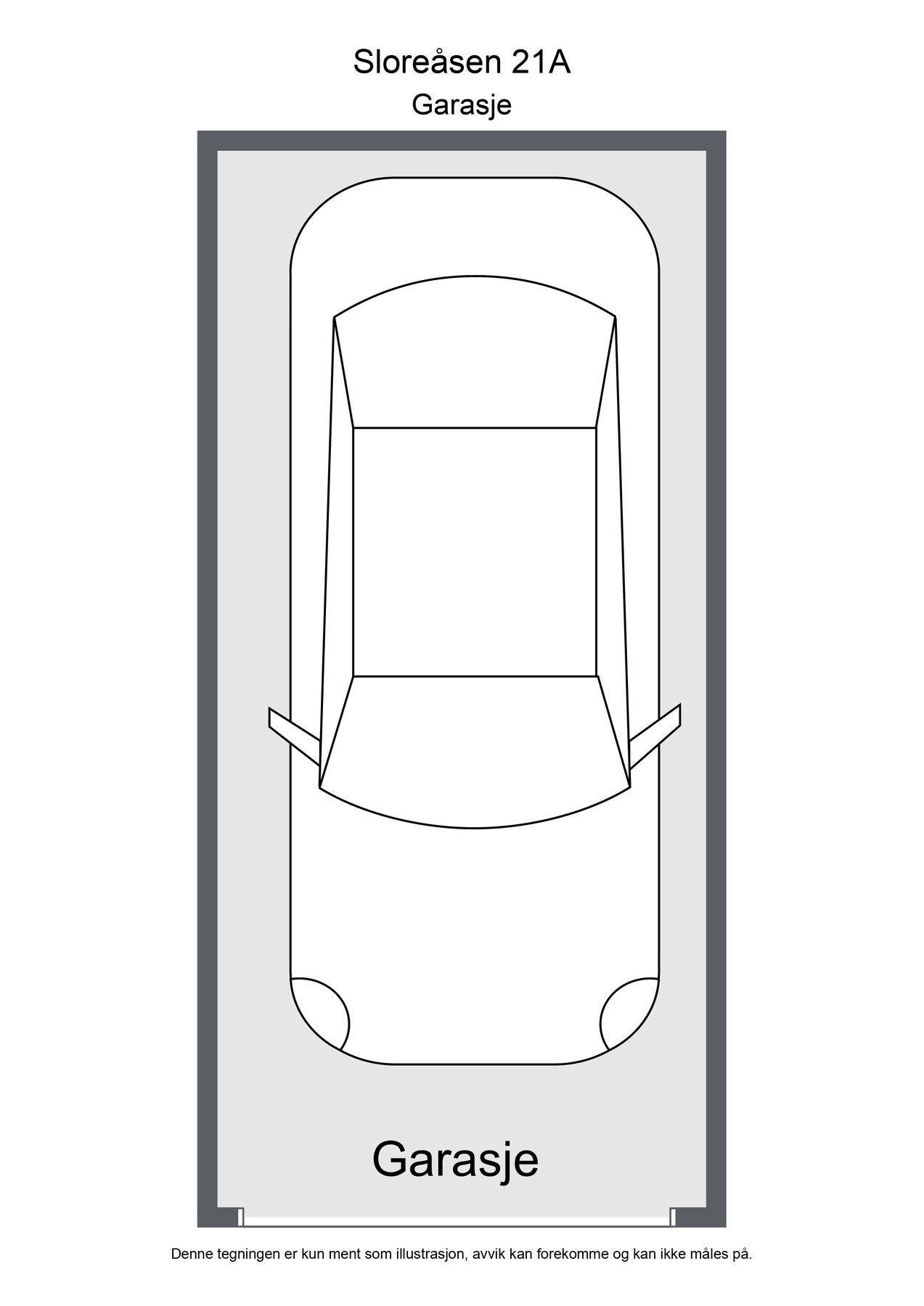 Plantegning garasje Galleribilde