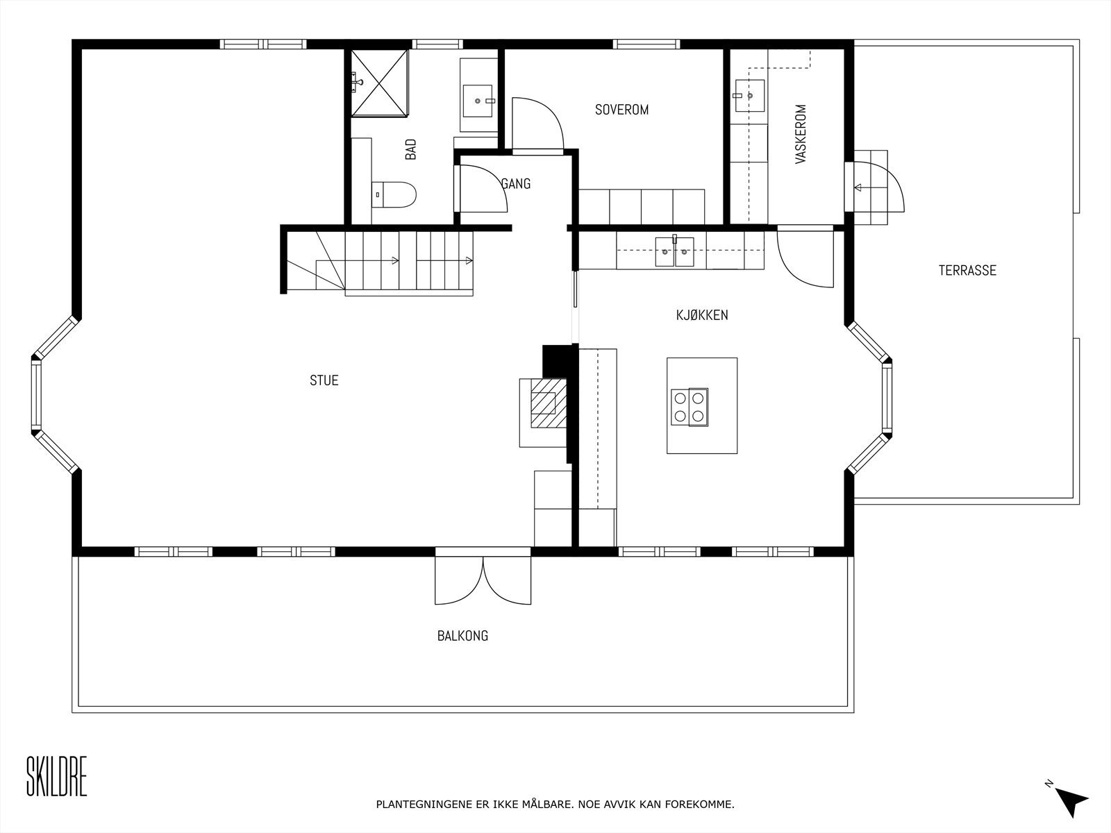 Planskisse andre etasje. Galleribilde