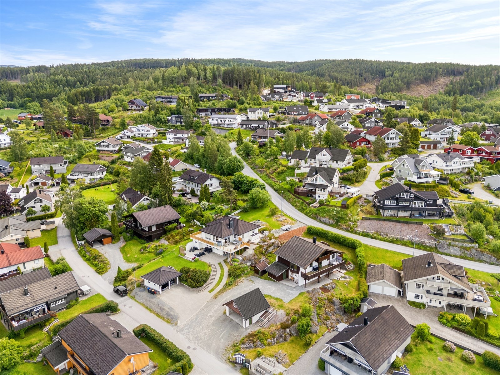 Dronefoto Bruvollhagan. Galleribilde