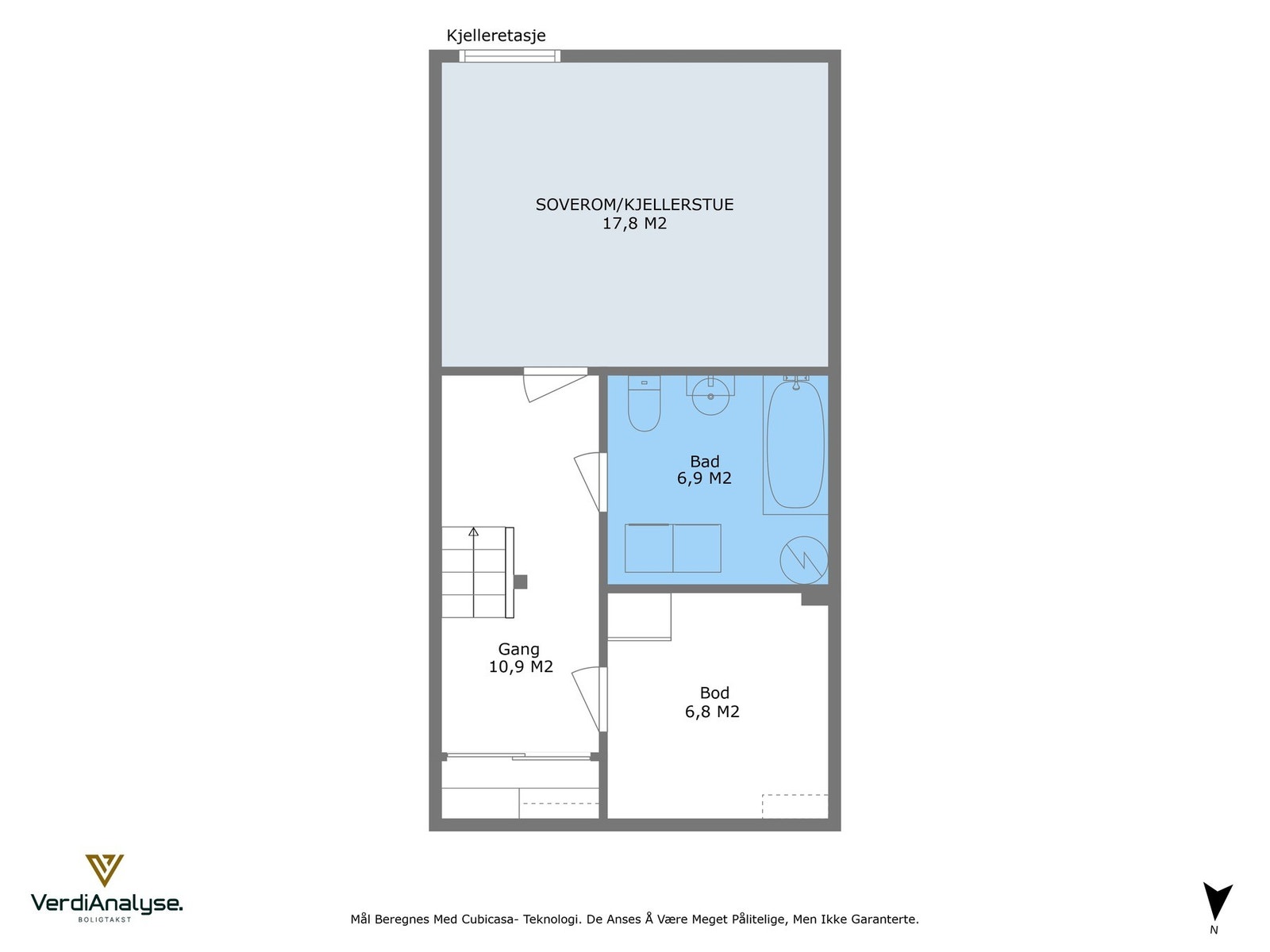 Planskisse - underetasje. Galleribilde