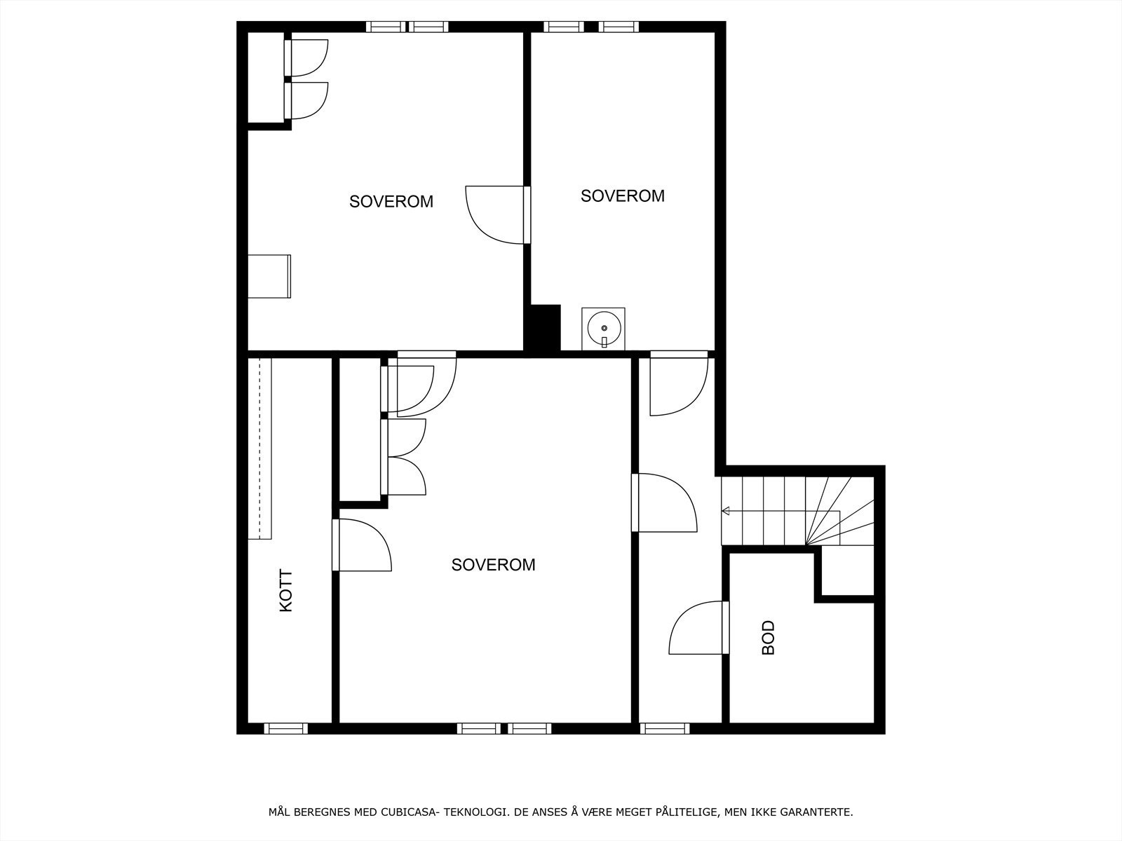 Plantegning 2 etasje kårbolig Galleribilde