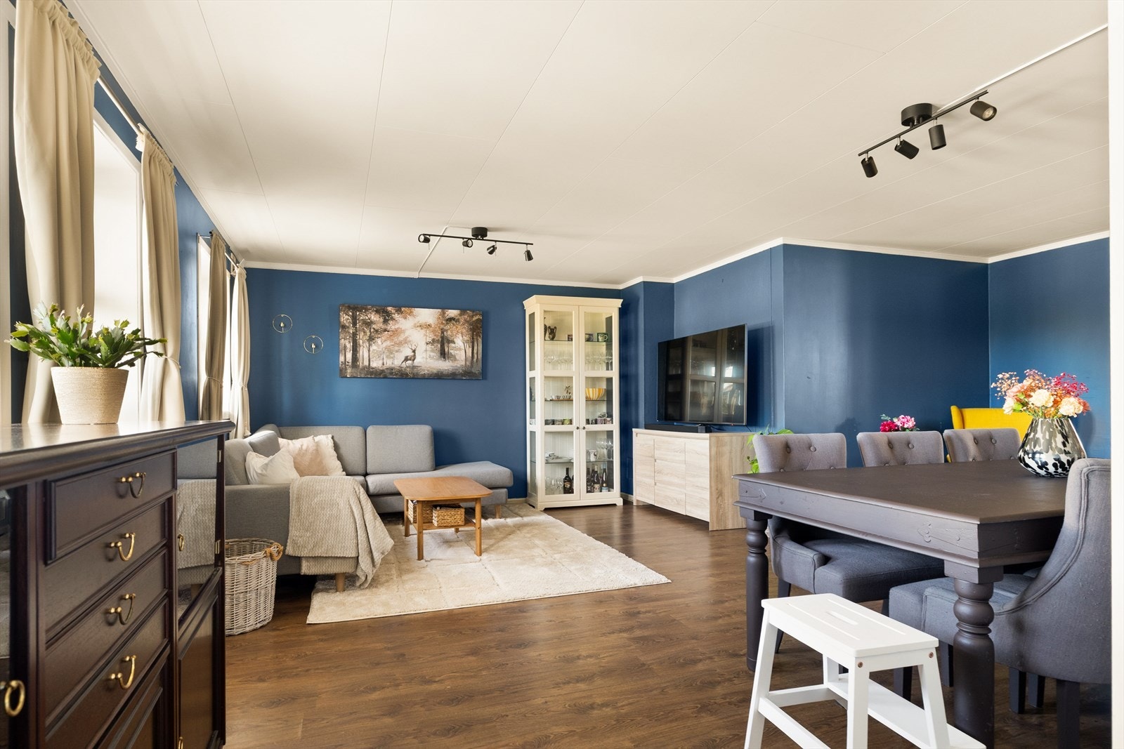 Her har du gode muligheter til å innrede stuen din slik du vil ha den. Galleribilde