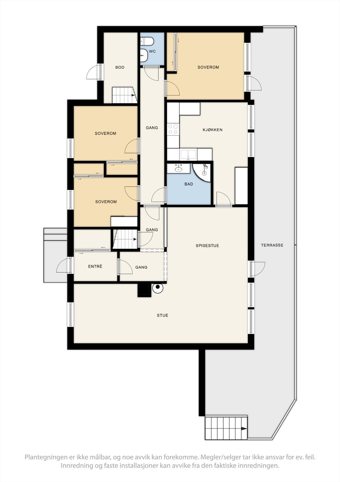 Plantegning 1. etasje. Galleribilde