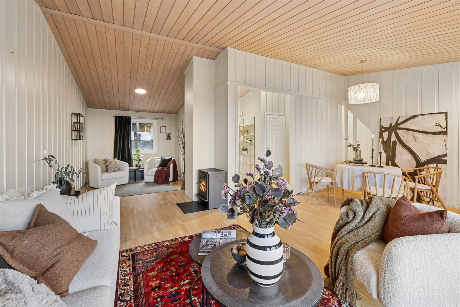 Peisovn gir en trivelig atmosfære på kjølige dager. Galleribilde