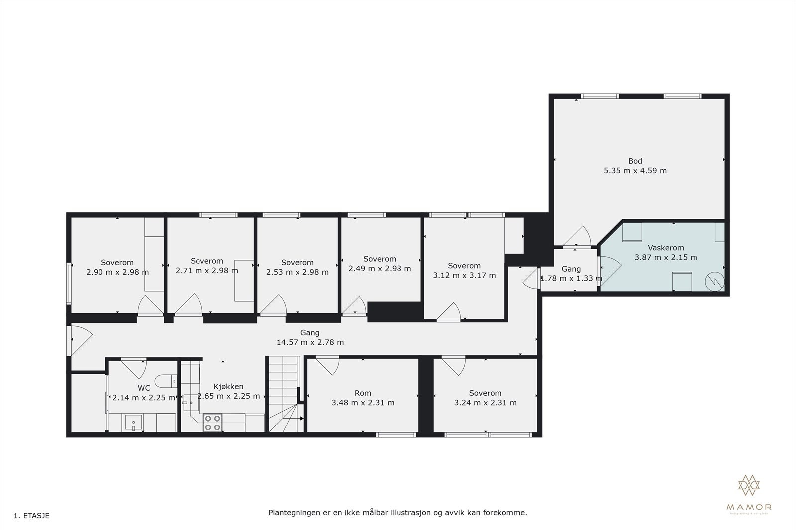 Plantegning Galleribilde