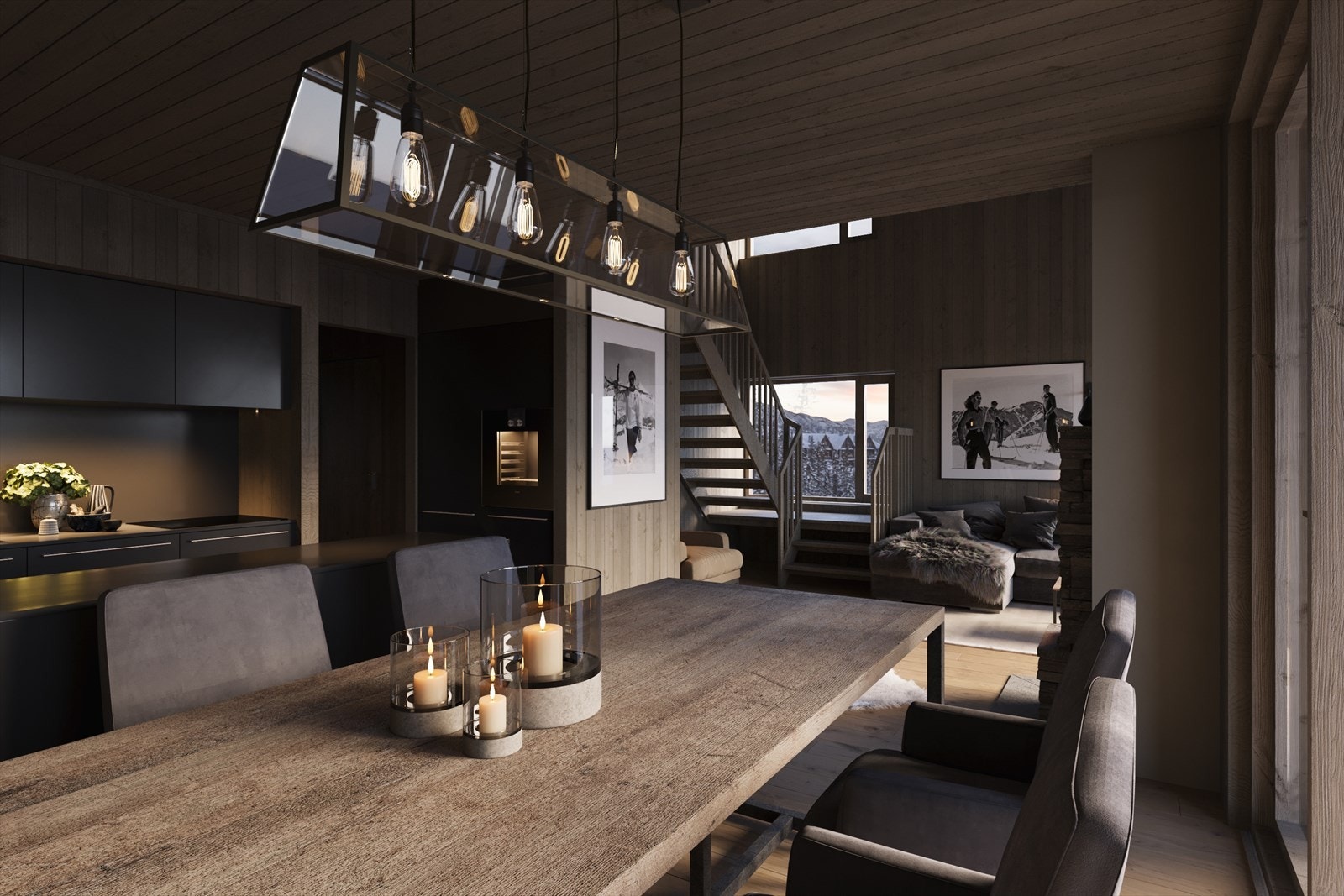 God plass til spisebord i leiligheten Galleribilde