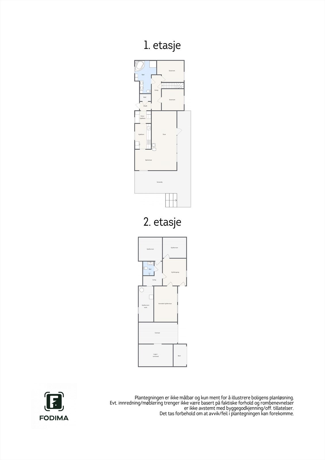 Plantegning Galleribilde