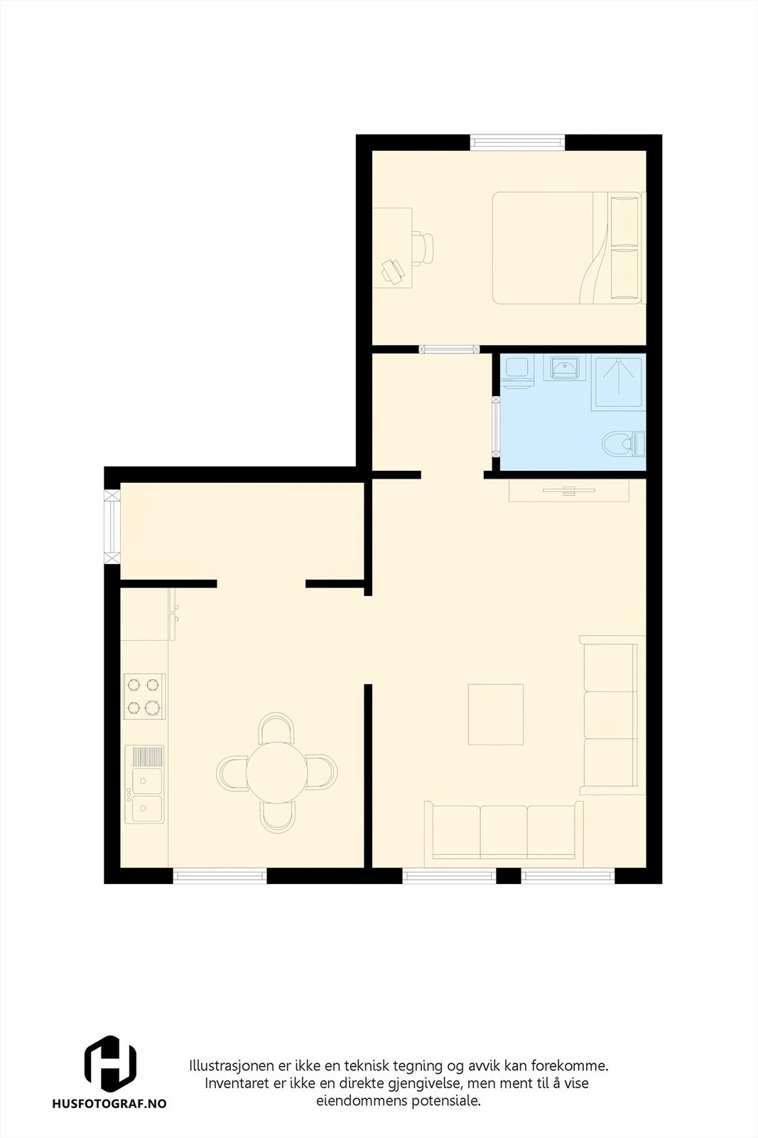 Plantegning1.etasje. Galleribilde