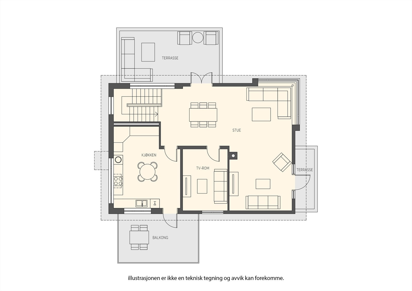 Plantegning 2.etasje Galleribilde