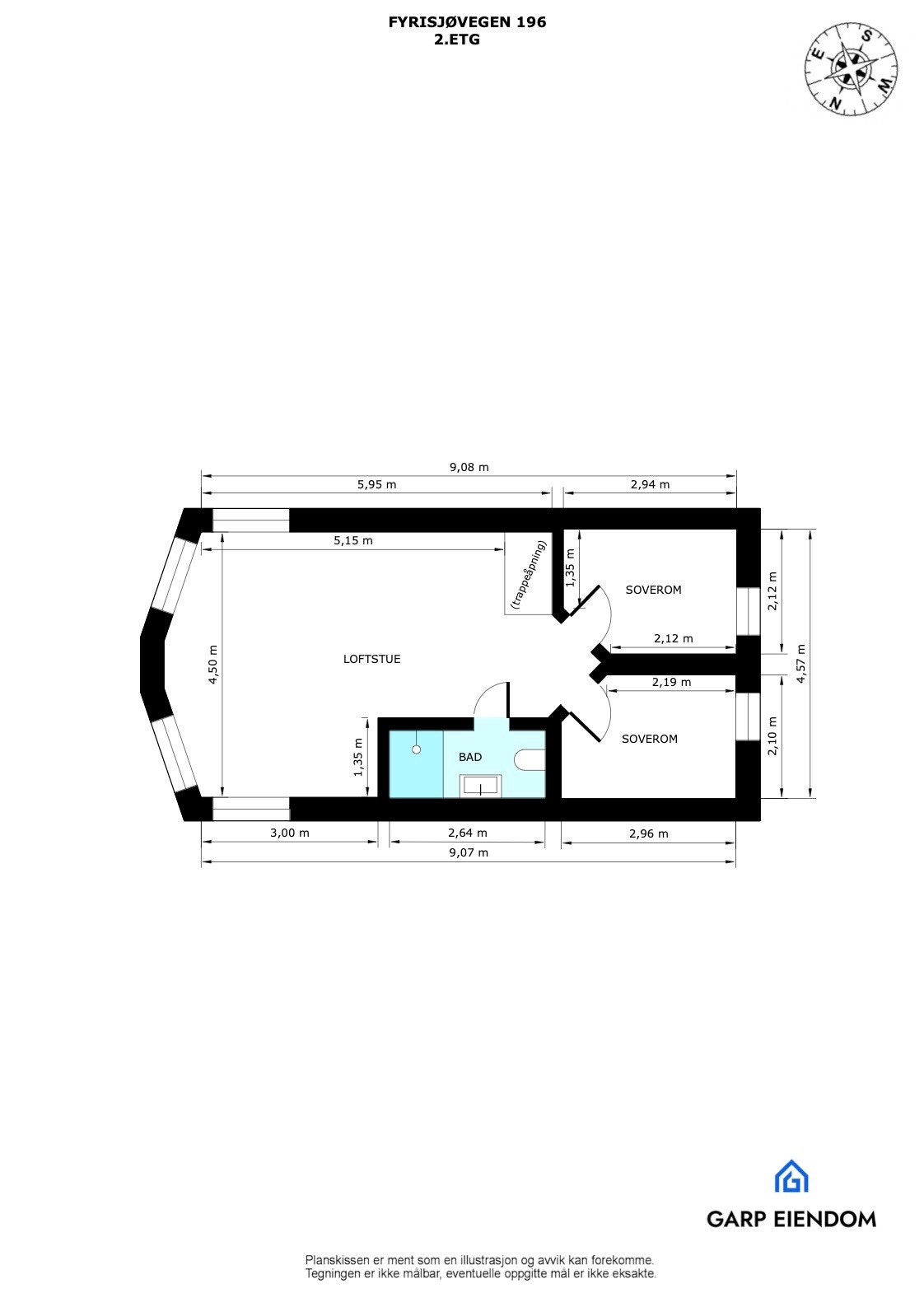 Plantegning 2.etasje Galleribilde