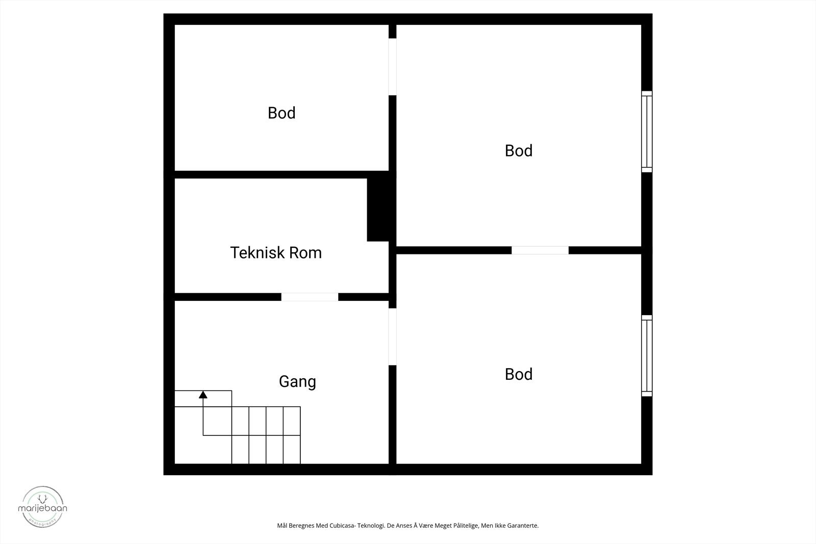 Plantegning av kjeller Galleribilde