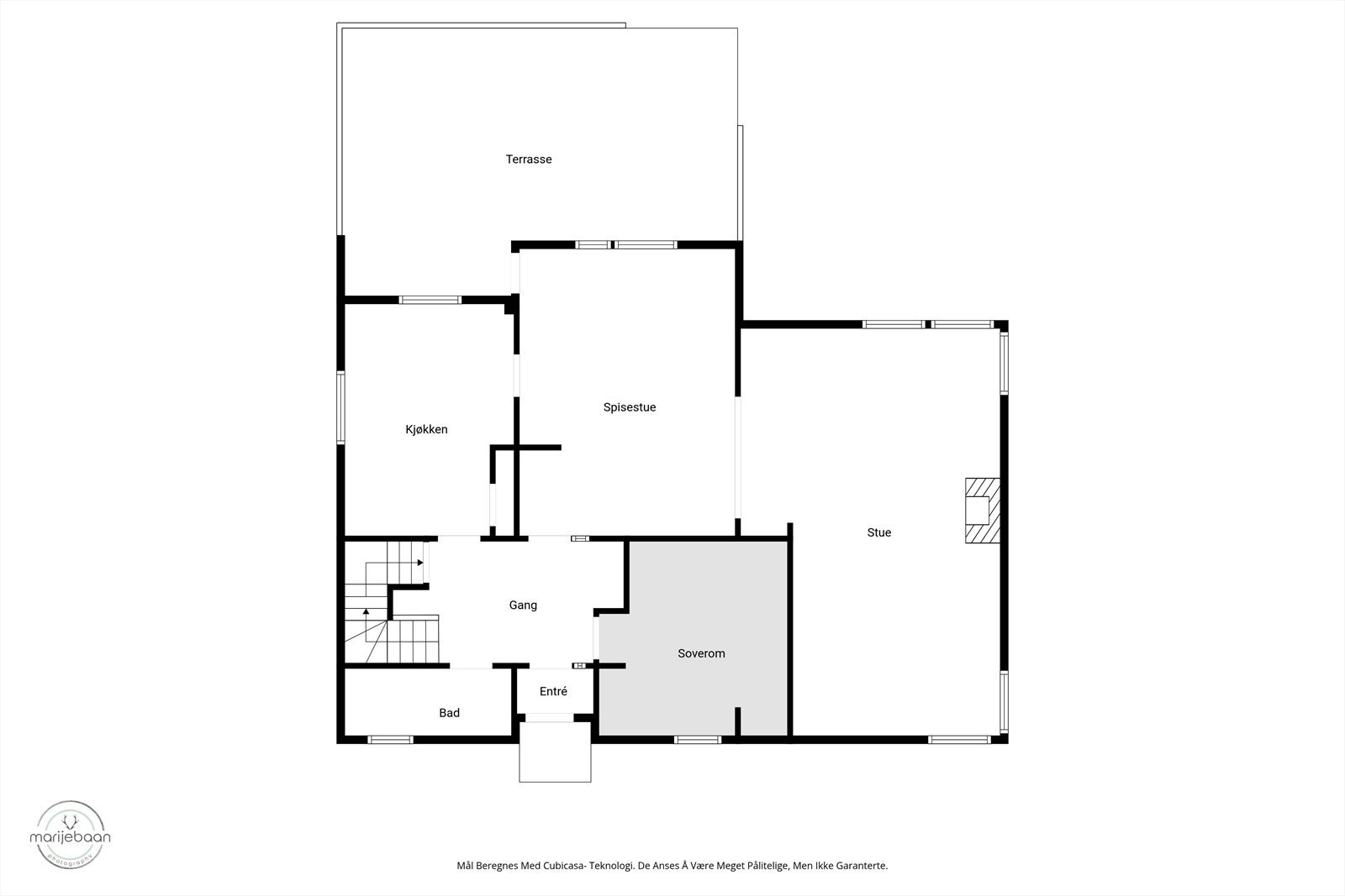 Plantegning av hovedplan Galleribilde