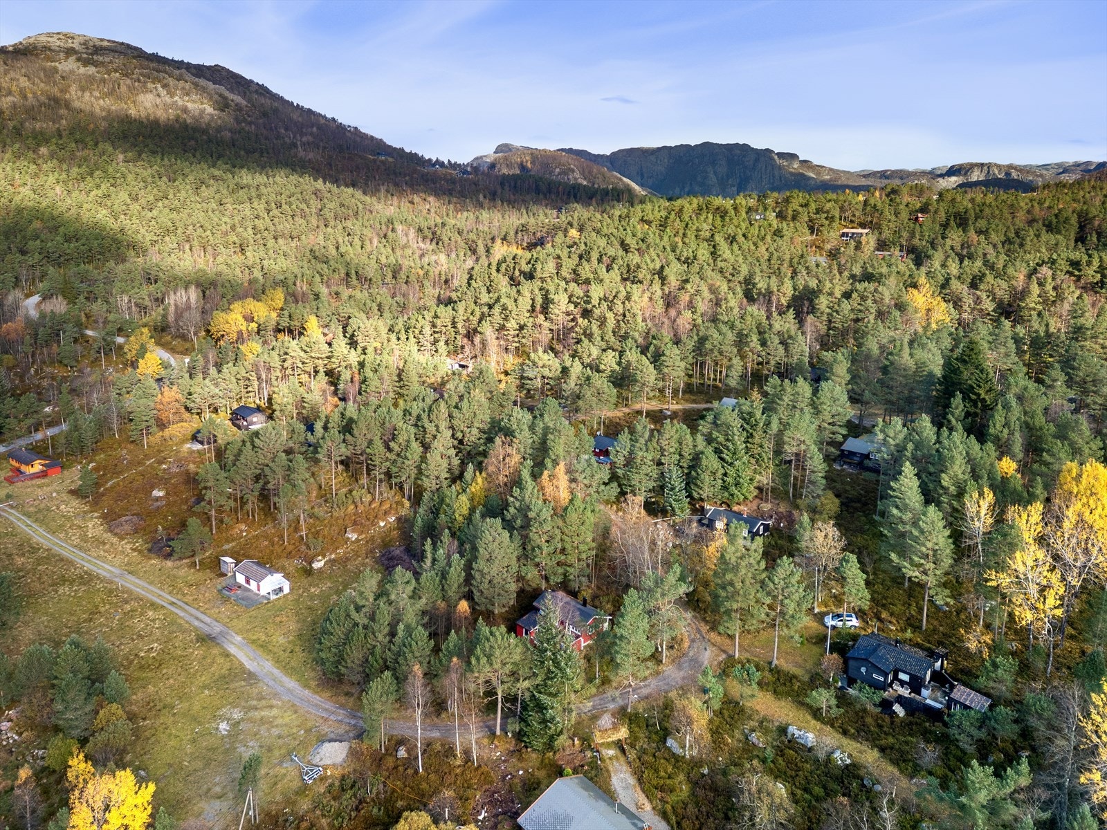 Hytten ligger en liten time fra Stavanger. Galleribilde