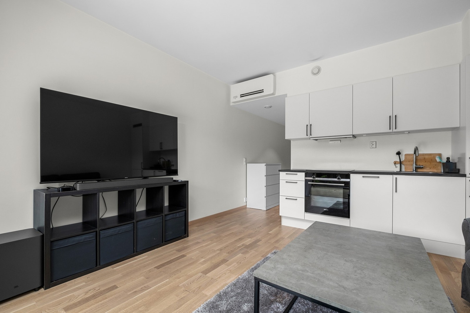 Leiligheten har en effektiv oppvarming med vannbåren varme Galleribilde