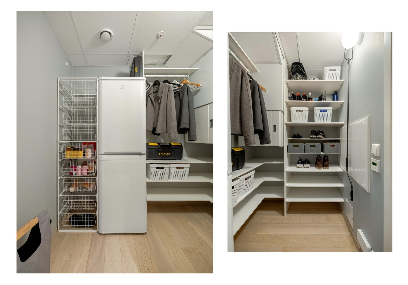 Den innvendige boden ligger i tilknytning til gangen og inngangspartiet. Dette er perfekt som ekstra lagringsplass av alt du måtte trenge. Galleribilde