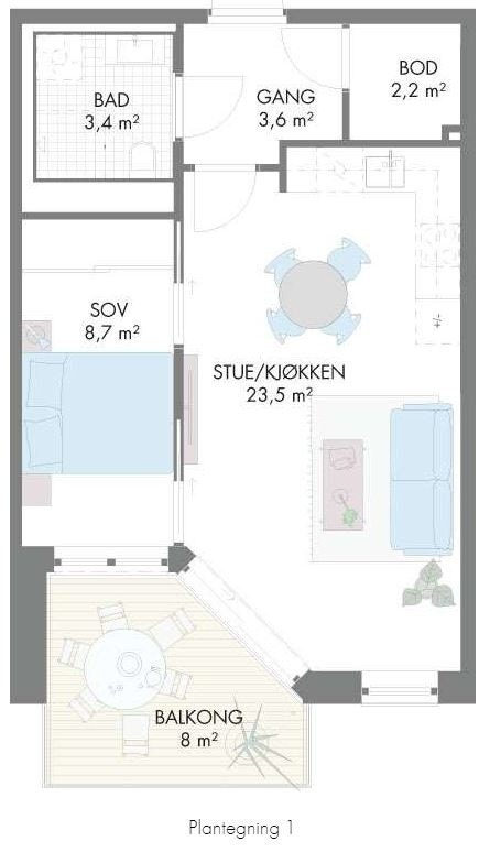 Plantegning Galleribilde