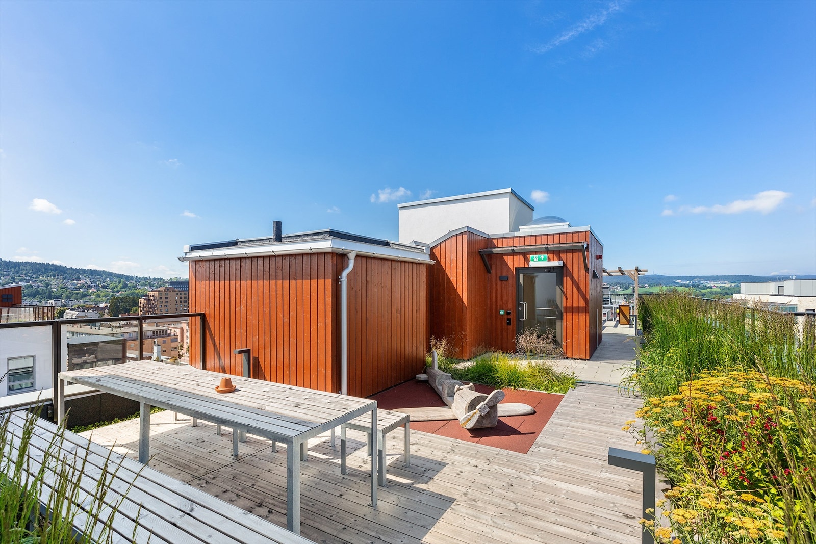 Felles takterrasse. Galleribilde