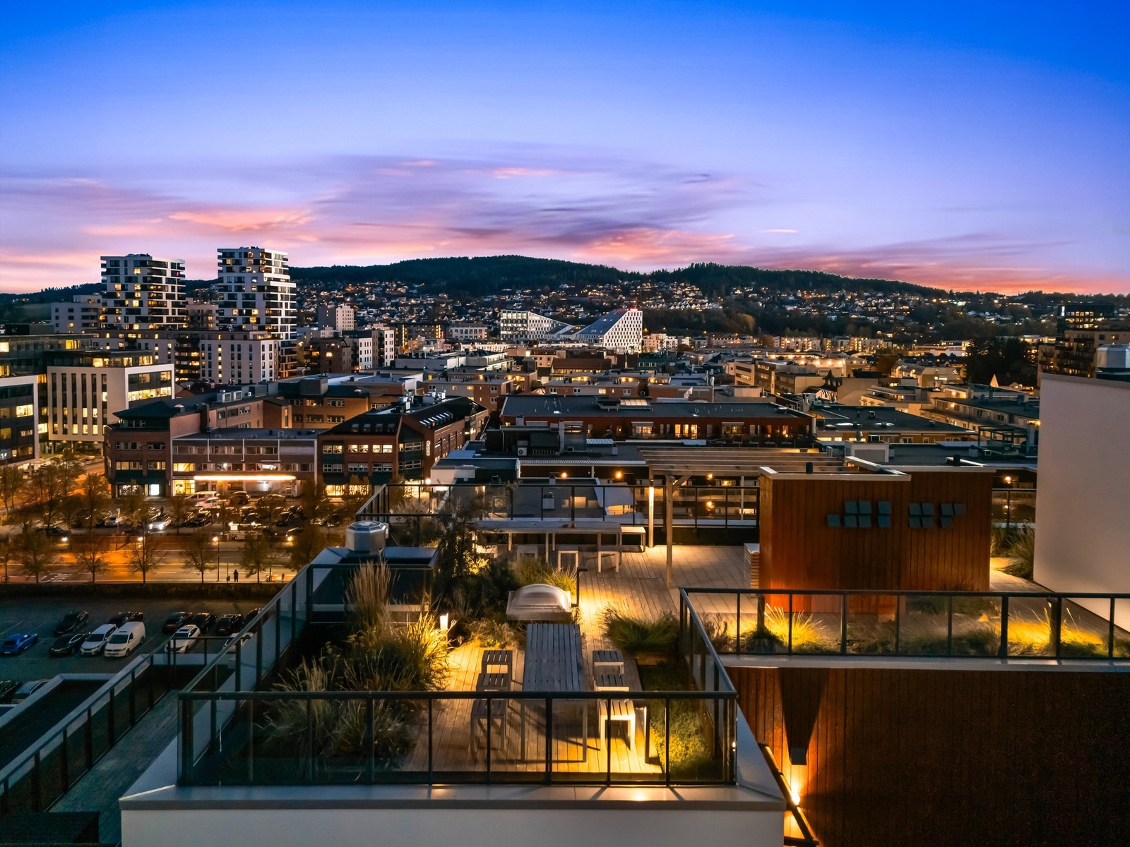 Felles takterrasse. Galleribilde