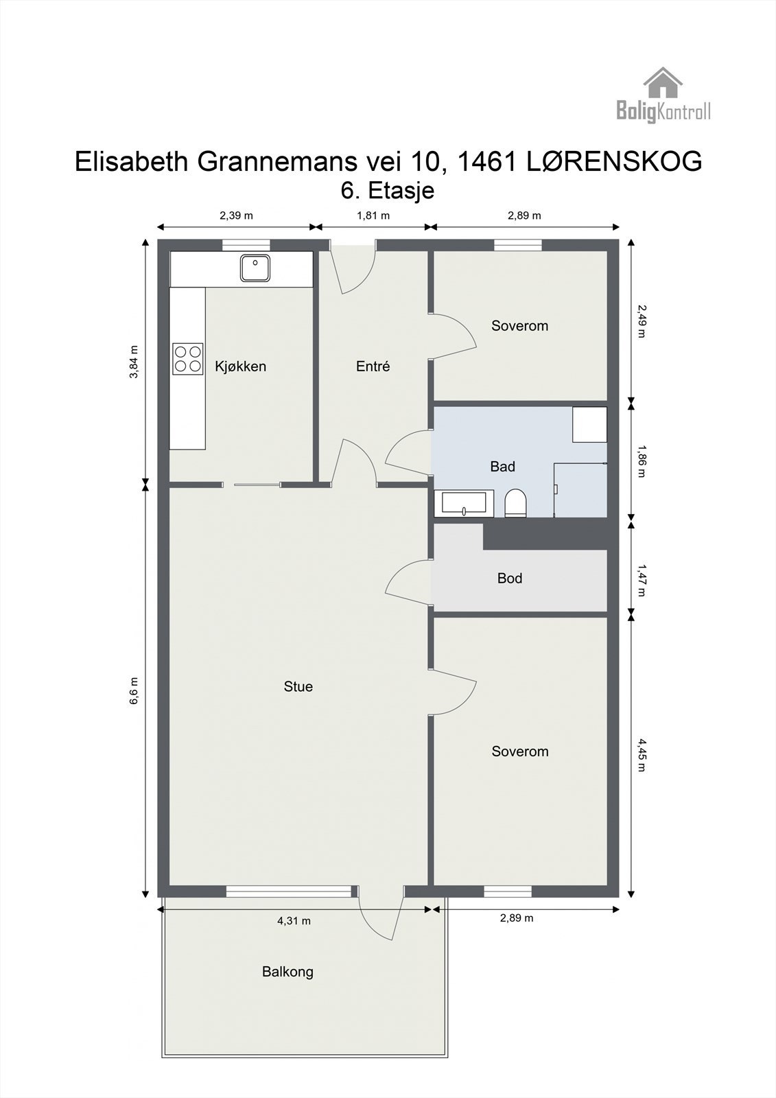 Plantegning Galleribilde