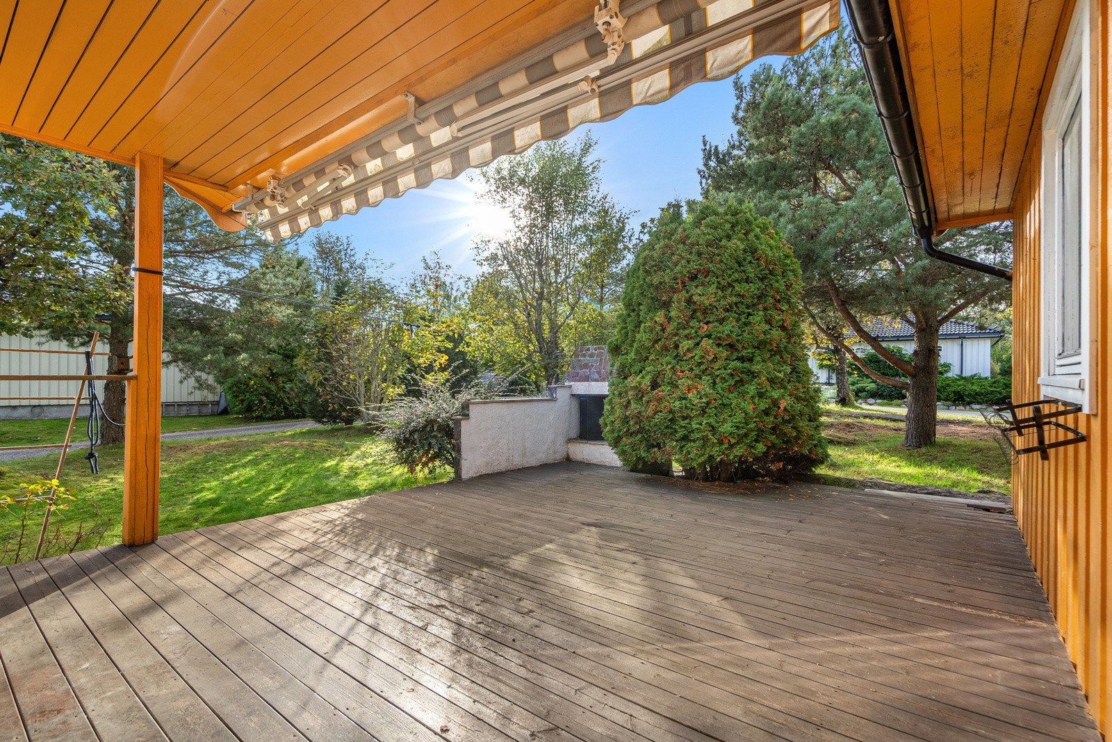 Terrassen er delvis overbygget Galleribilde