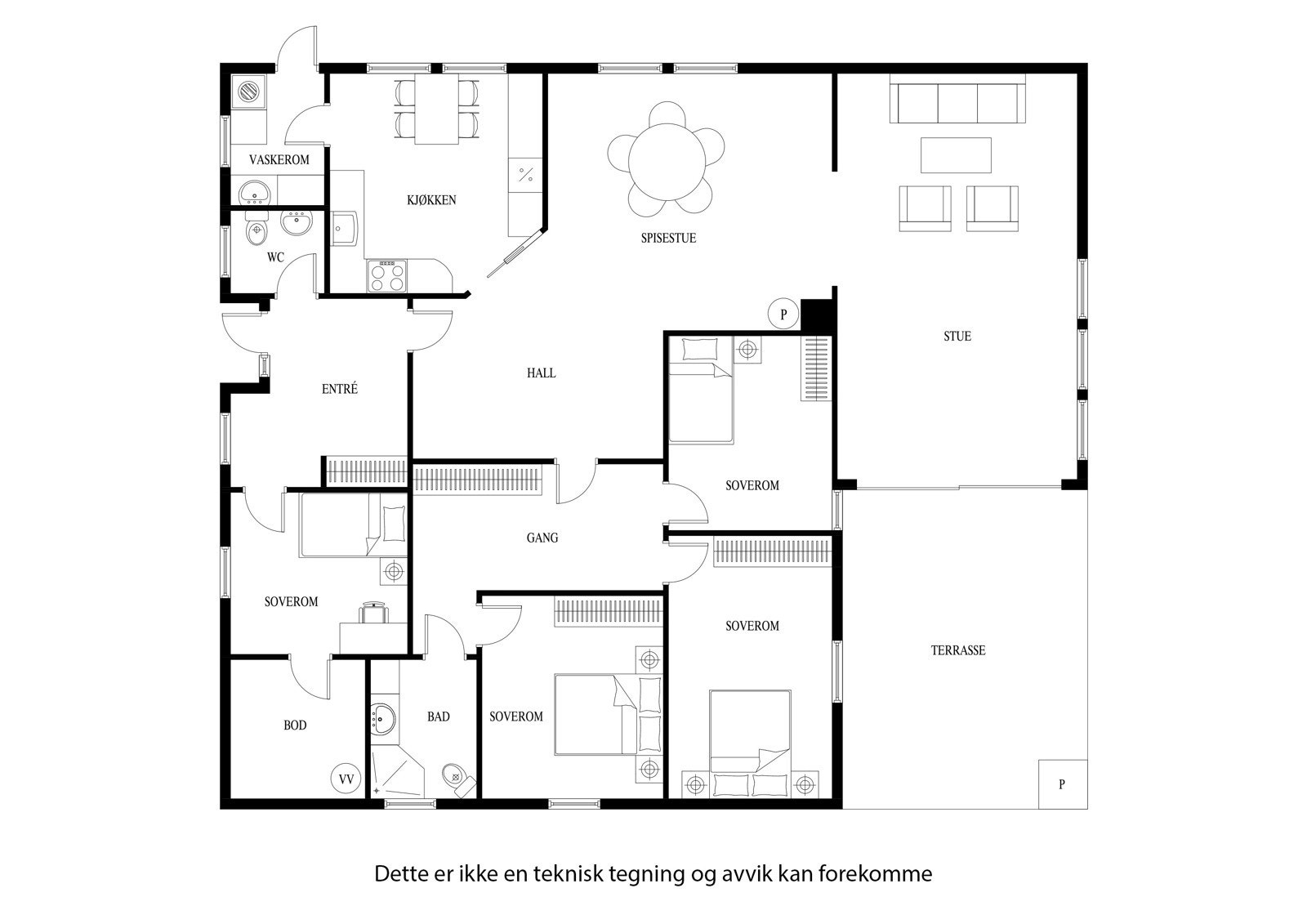 Plantegning Galleribilde