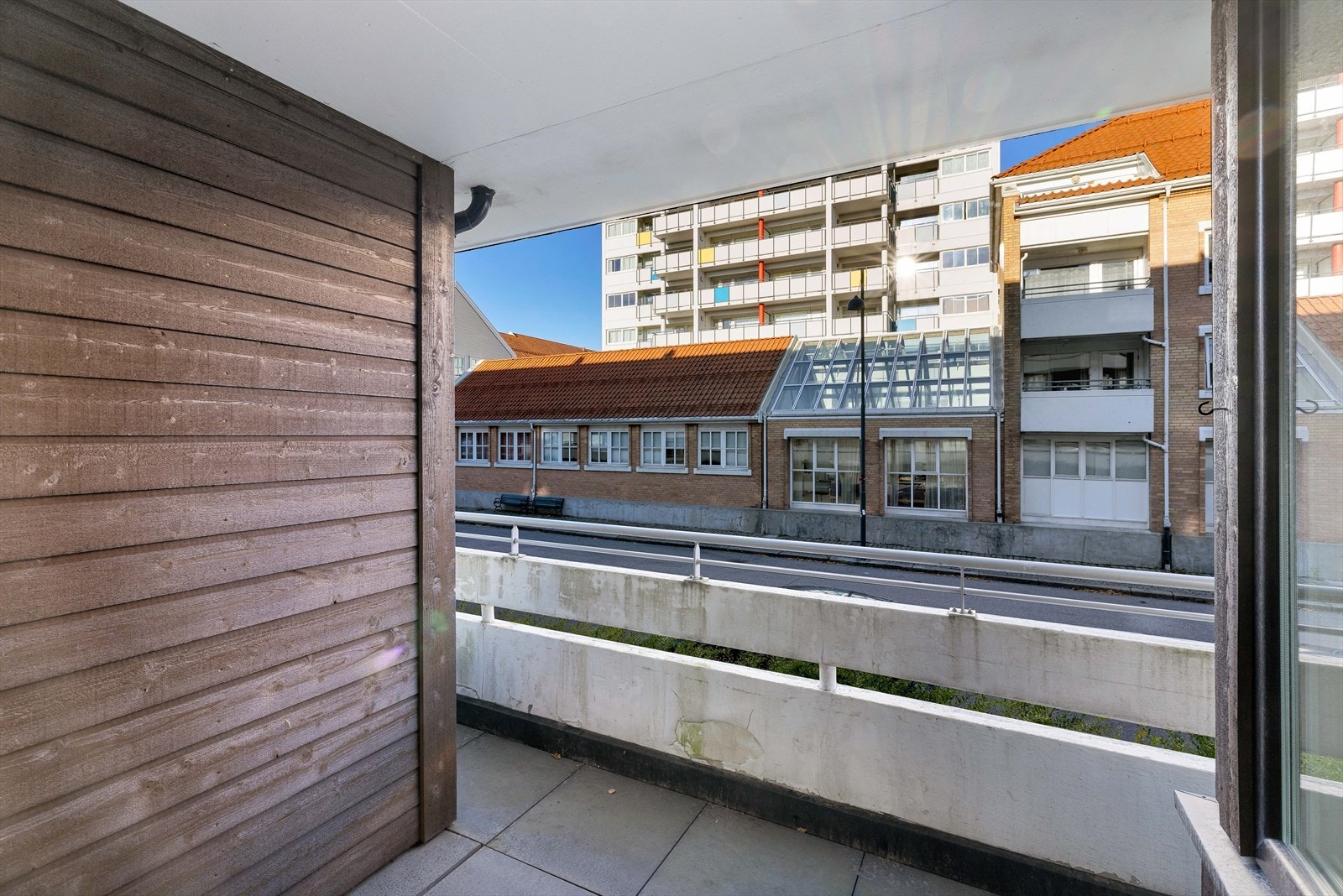 Terrassen er overbygget. Galleribilde