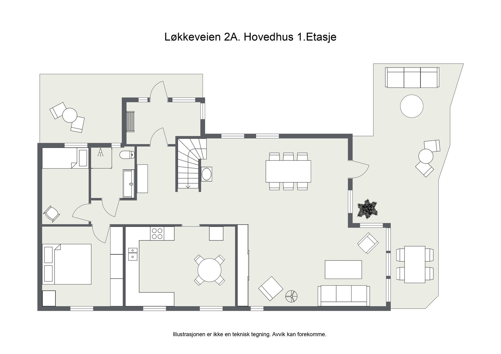 Plantegning - Første etasje Galleribilde