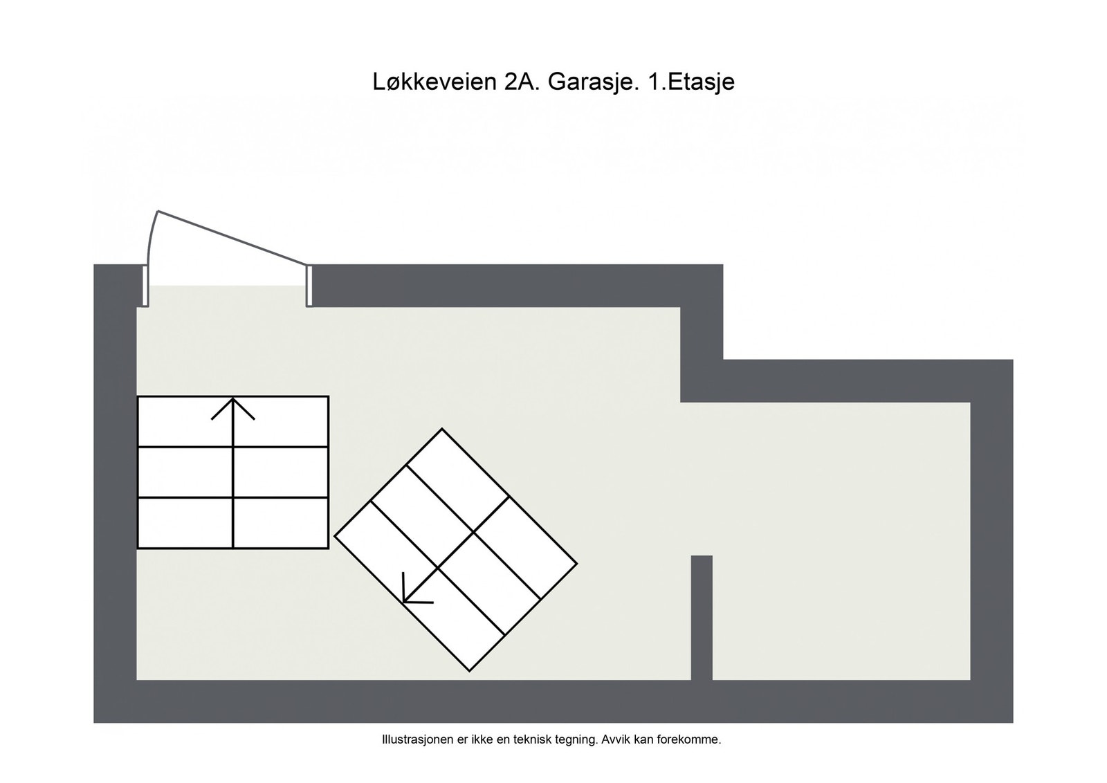Plantegning - Garasje Galleribilde