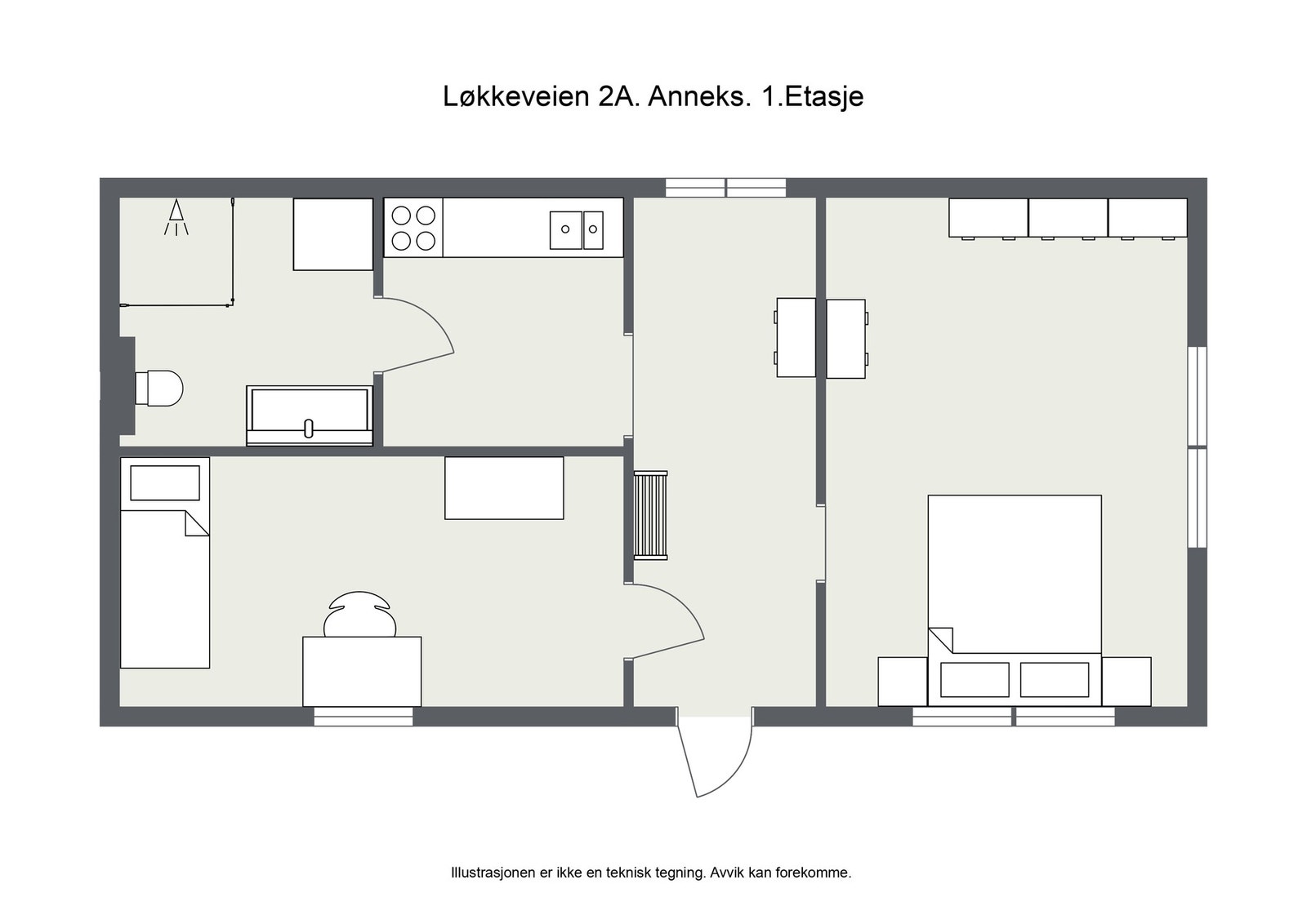 Plantegning - Anneks - Første etasje Galleribilde