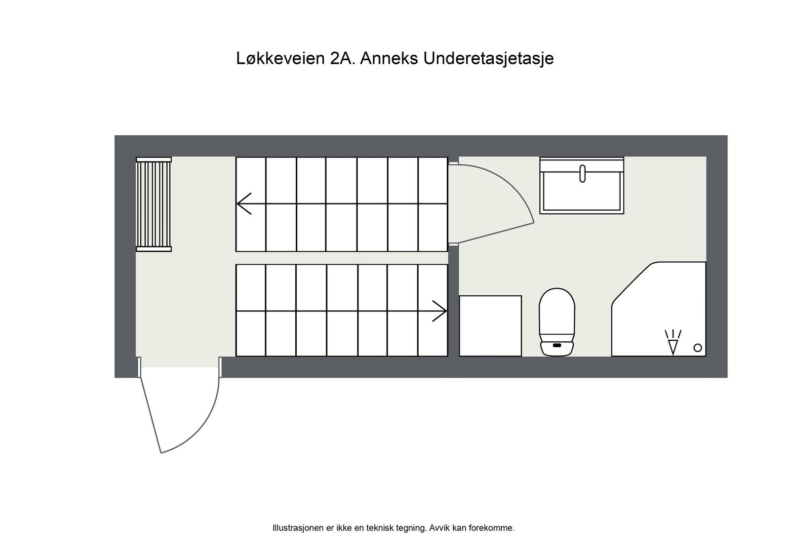 Plantegning - Anneks - Underetasje Galleribilde